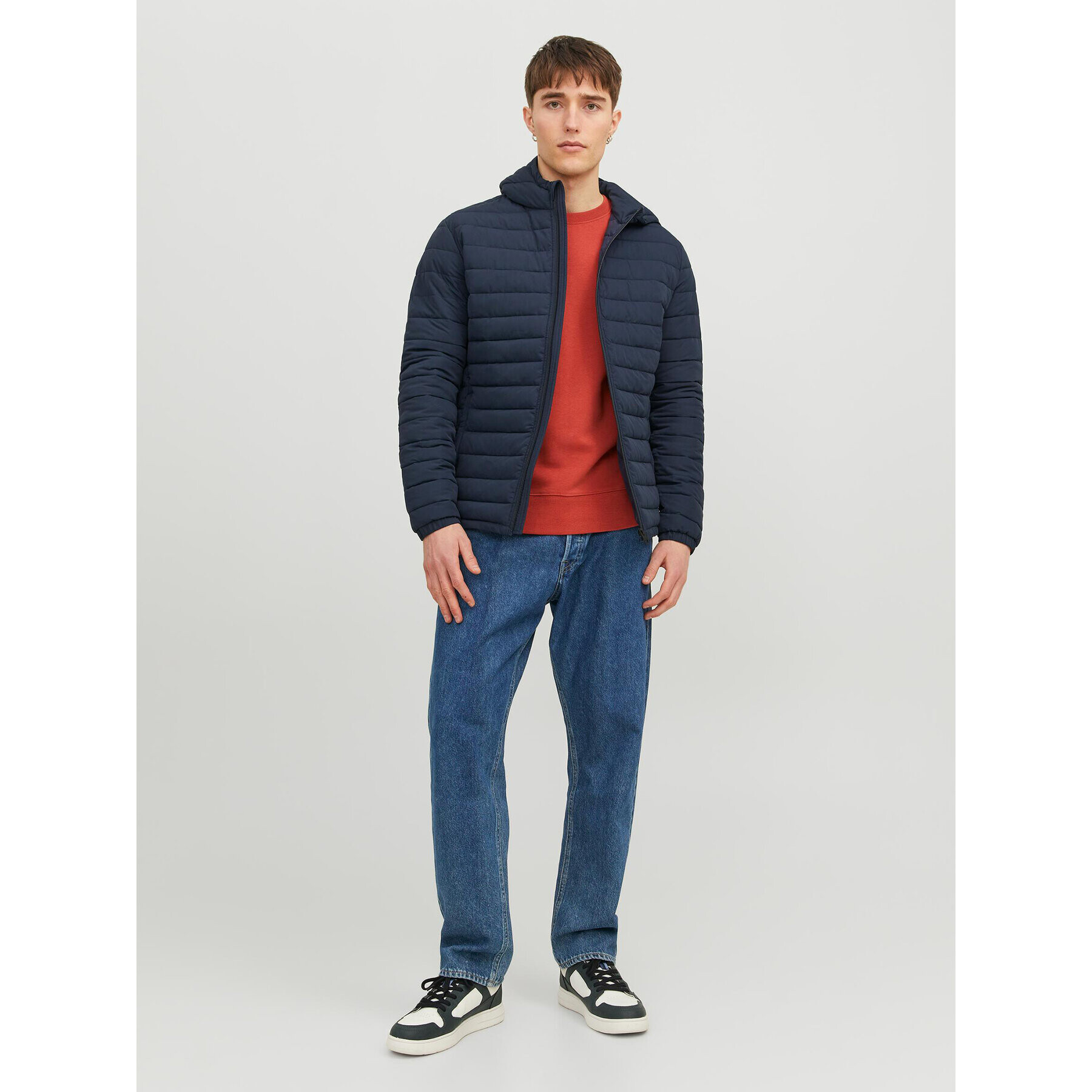 Jack&Jones Geacă din puf Recycle 12235898 Bleumarin Regular Fit - Pled.ro