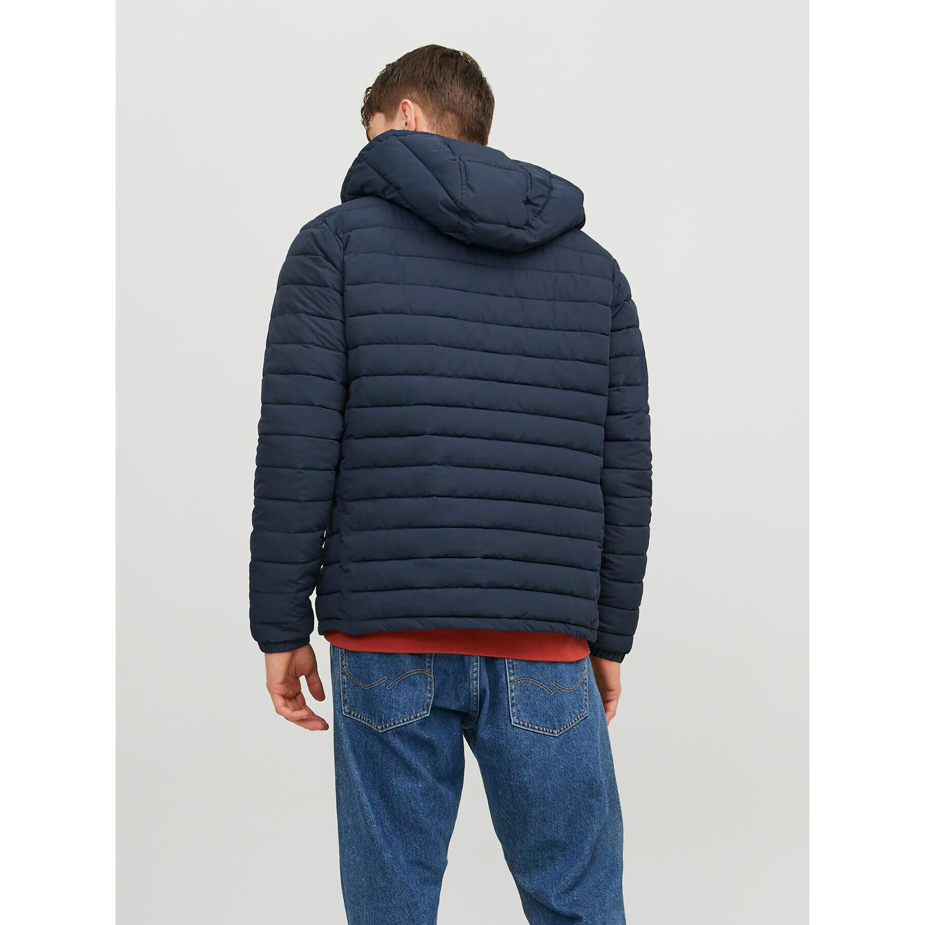 Jack&Jones Geacă din puf Recycle 12235898 Bleumarin Regular Fit - Pled.ro