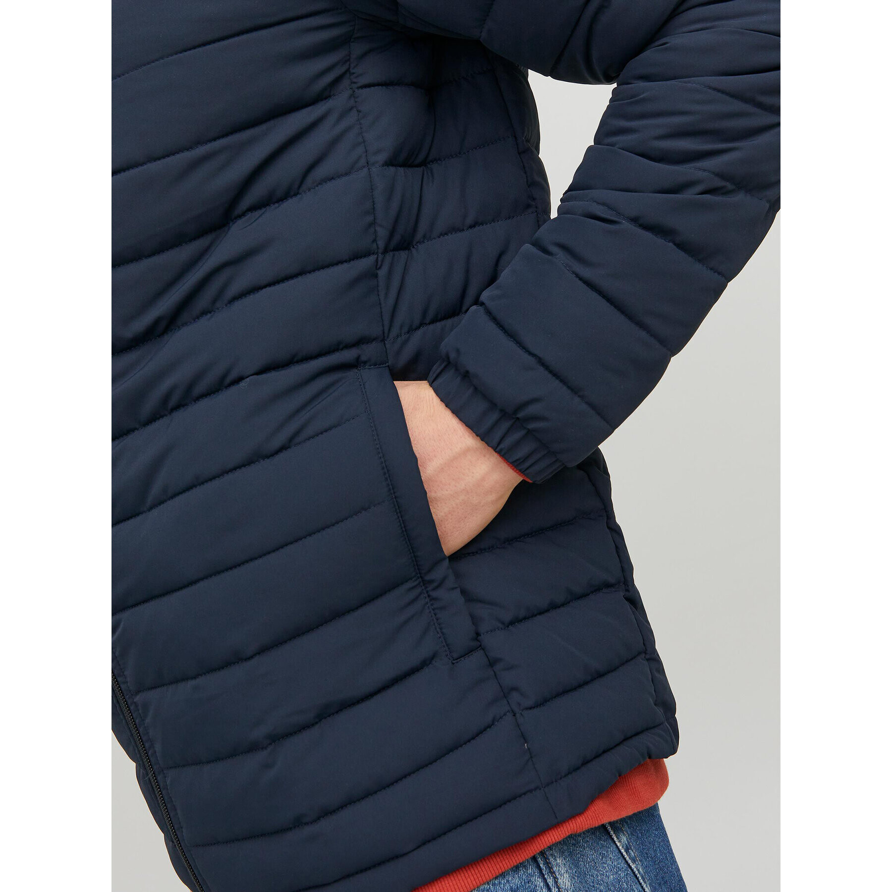 Jack&Jones Geacă din puf Recycle 12235898 Bleumarin Regular Fit - Pled.ro