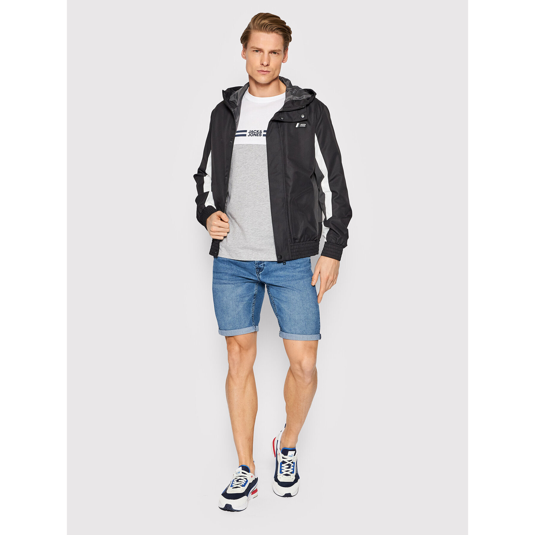 Jack&Jones Geacă Jakob Light 12205621 Negru Regular Fit - Pled.ro