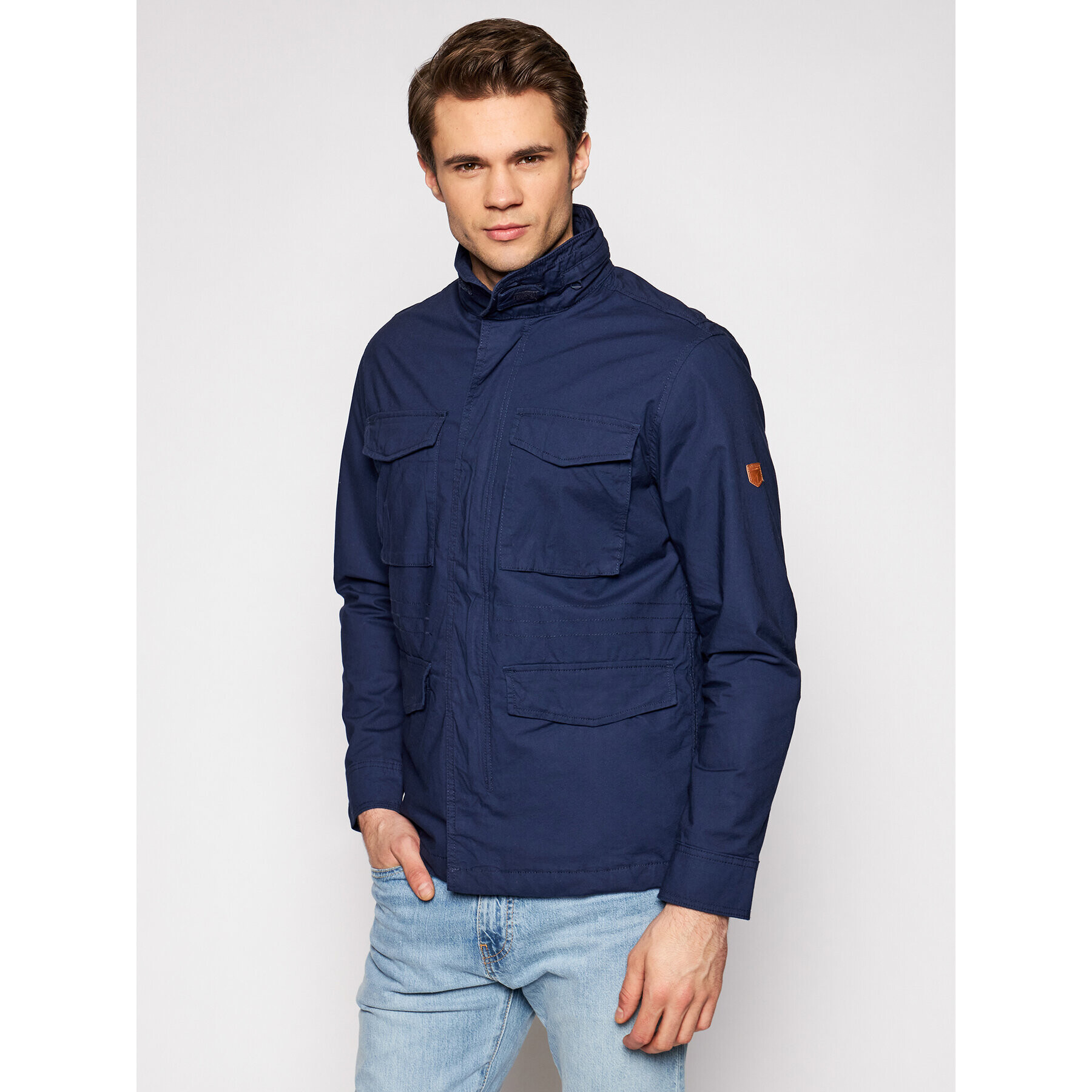 Jack&Jones Geacă Jprfelix M-65 Field 12183410 Bleumarin Regular Fit - Pled.ro