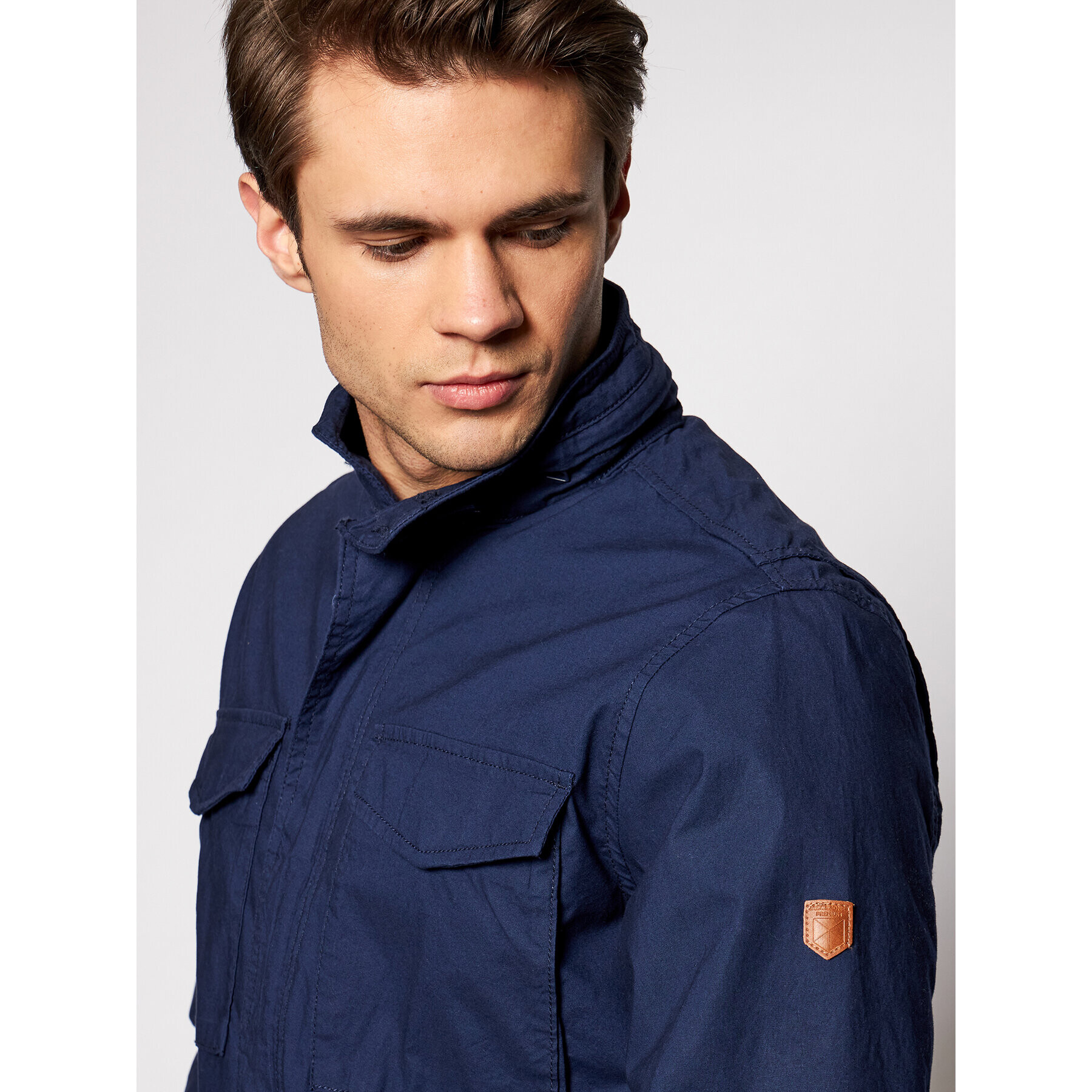 Jack&Jones Geacă Jprfelix M-65 Field 12183410 Bleumarin Regular Fit - Pled.ro