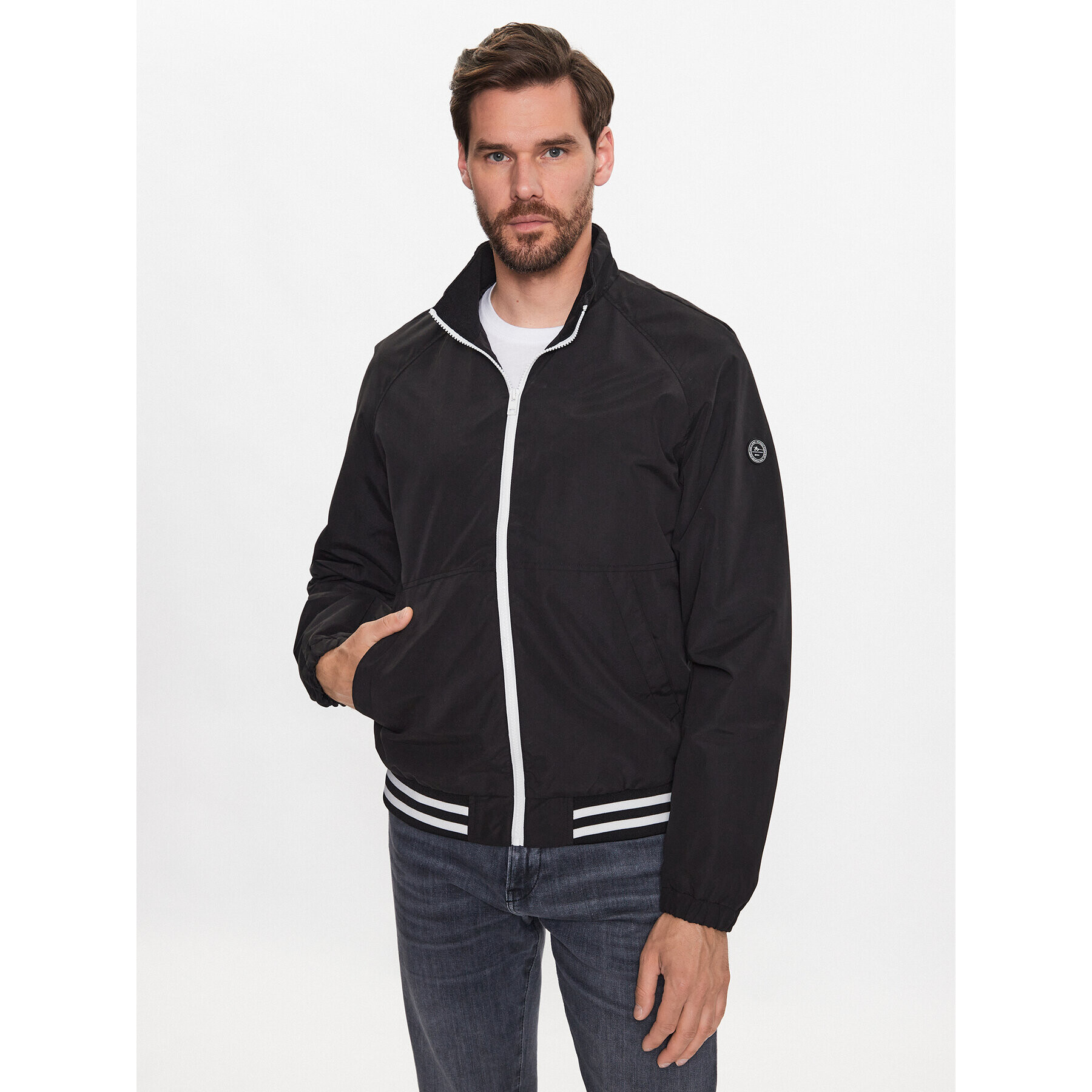 Jack&Jones Geacă Luke 12203397 Negru Regular Fit - Pled.ro