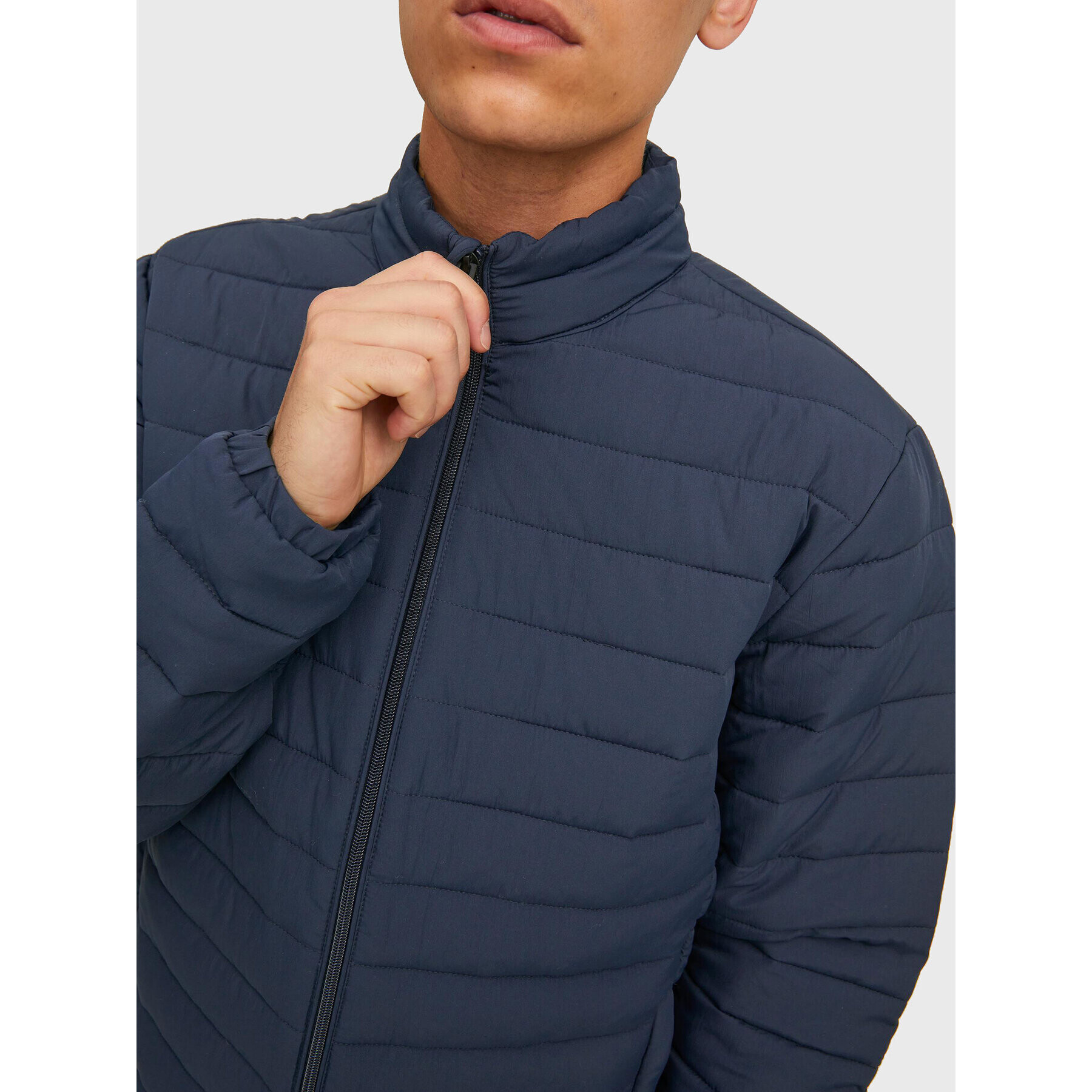 Jack&Jones Geacă din puf Recycle 12211129 Bleumarin Regular Fit - Pled.ro