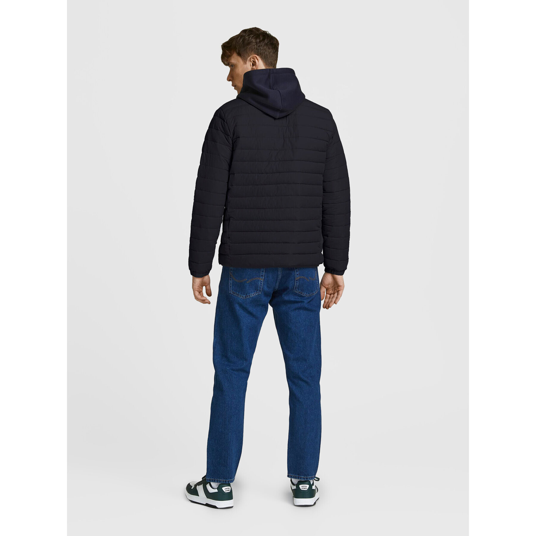 Jack&Jones Geacă din puf Recycle 12211129 Negru Regular Fit - Pled.ro