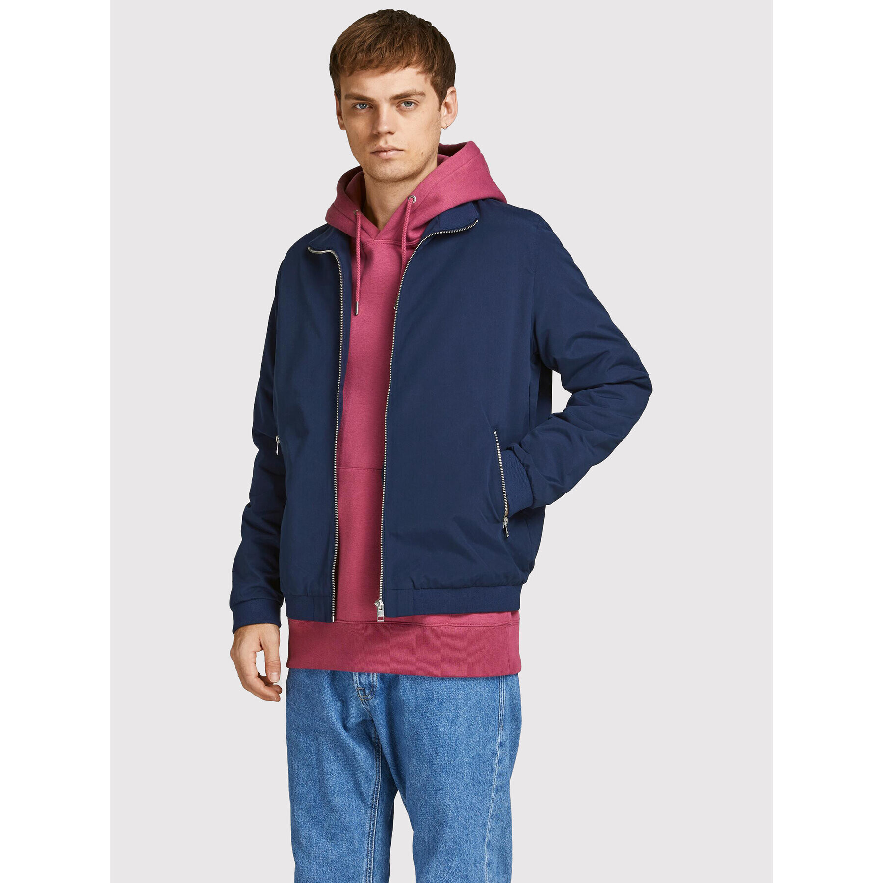 Jack&Jones Geacă Rush 12204277 Bleumarin Regular Fit - Pled.ro