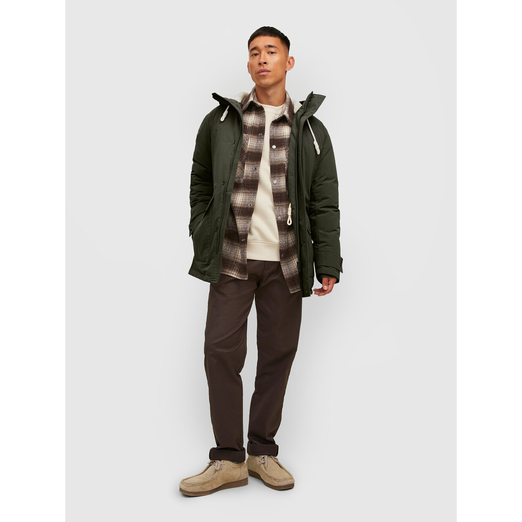 Jack&Jones Hanorac Mash 12211771 Verde Regular Fit - Pled.ro