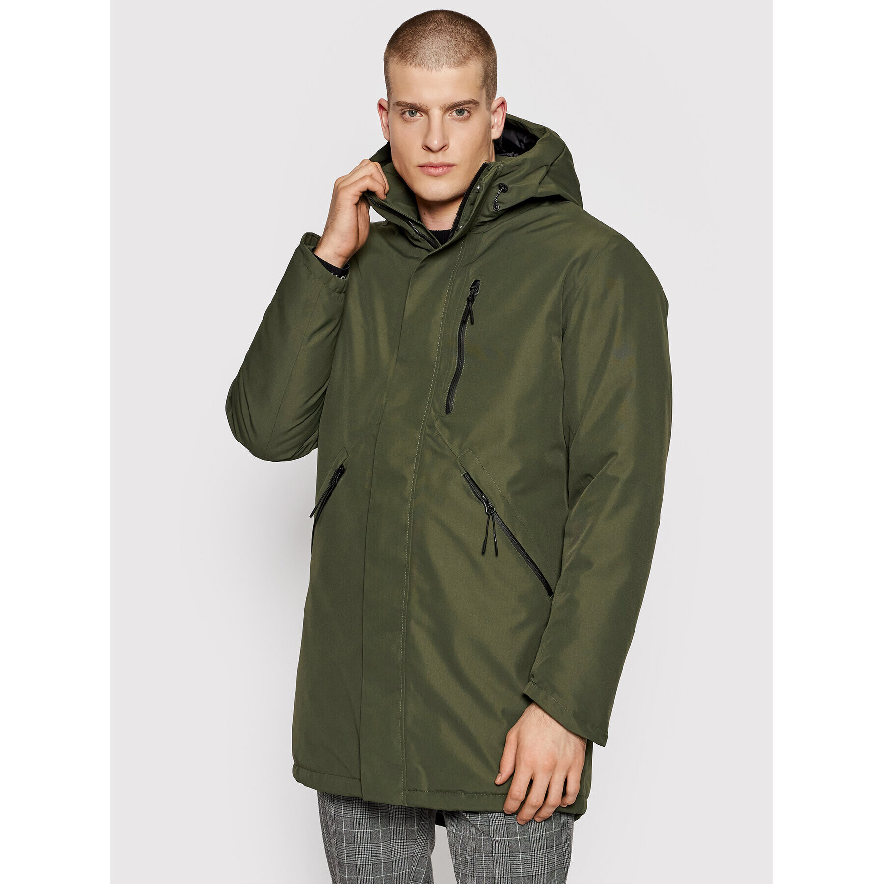 Jack&Jones Hanorac Northpoint 12190024 Verde Regular Fit - Pled.ro