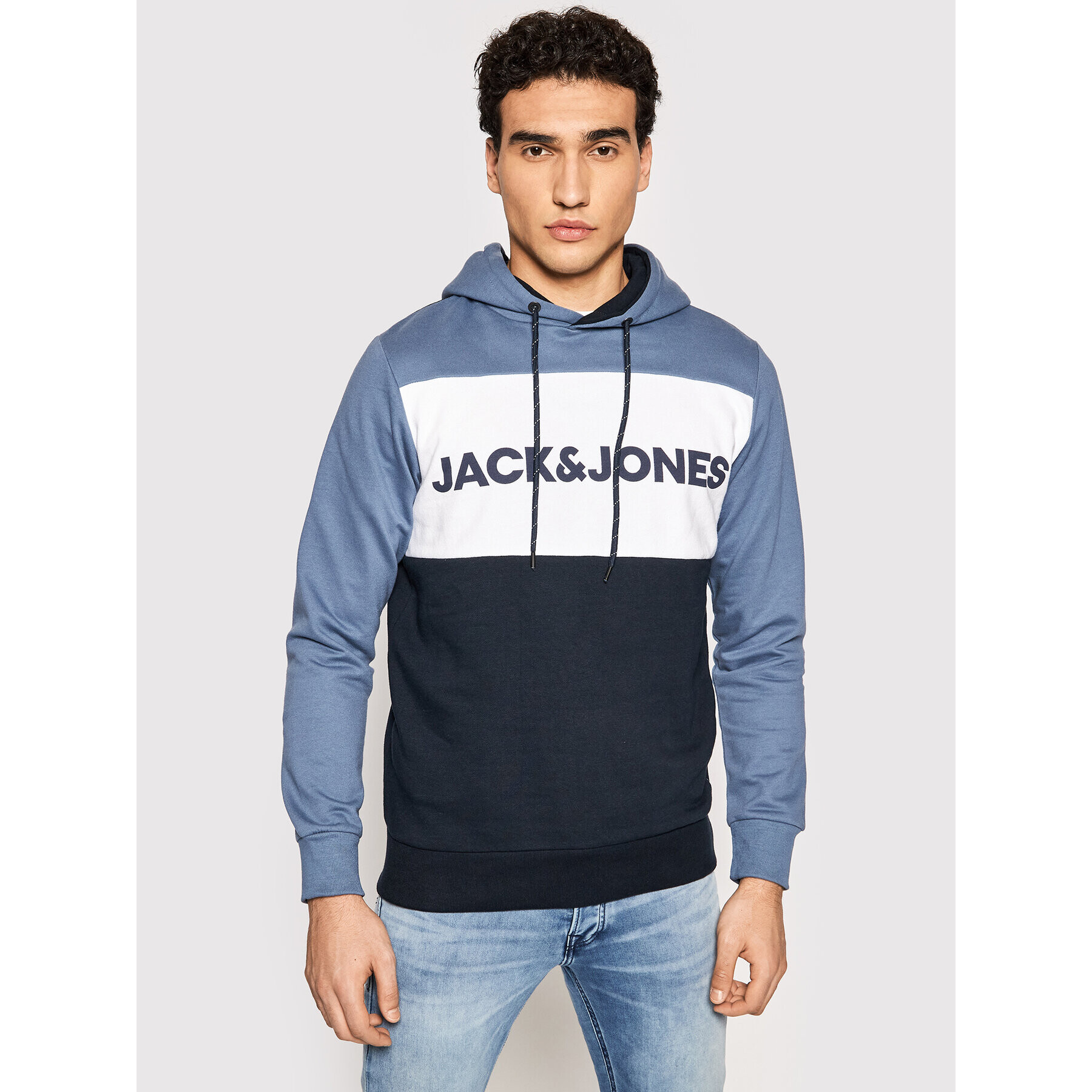 Jack&Jones Bluză Logo Blocking 12172344 Colorat Regular Fit - Pled.ro