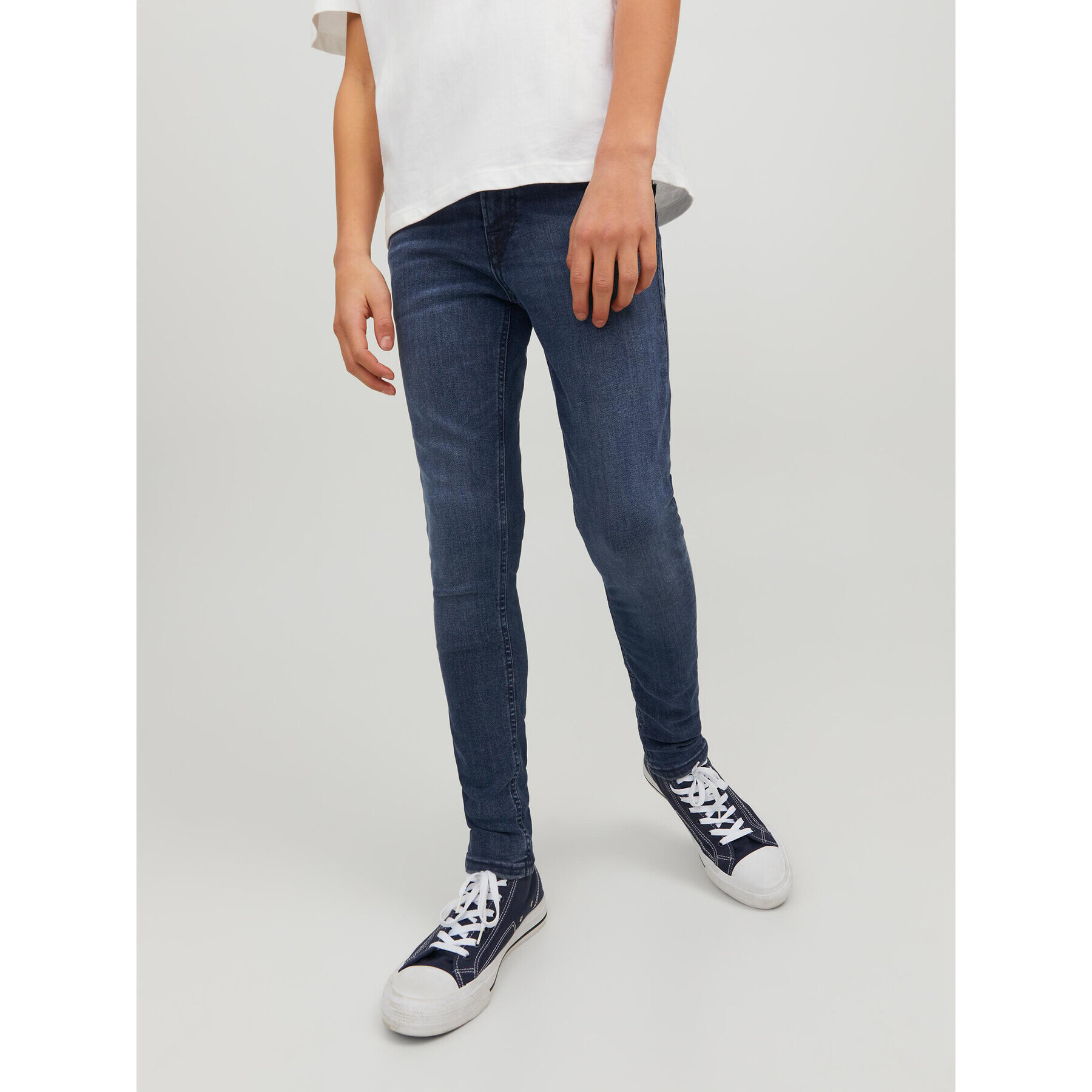 Jack&Jones Junior Blugi Liam 12178287 Albastru Skinny Fit - Pled.ro