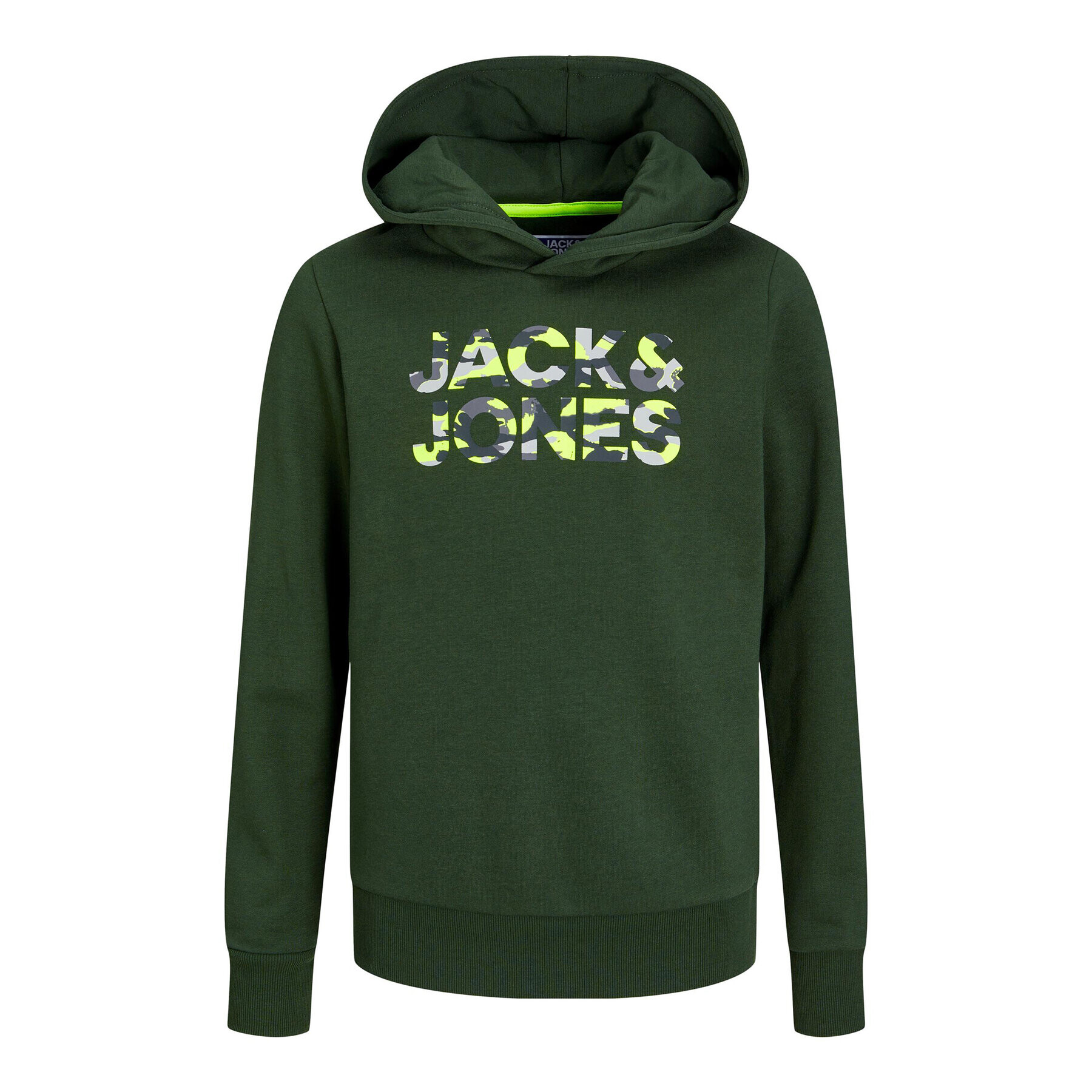 Jack&Jones Junior Bluză 12237172 Verde Regular Fit - Pled.ro