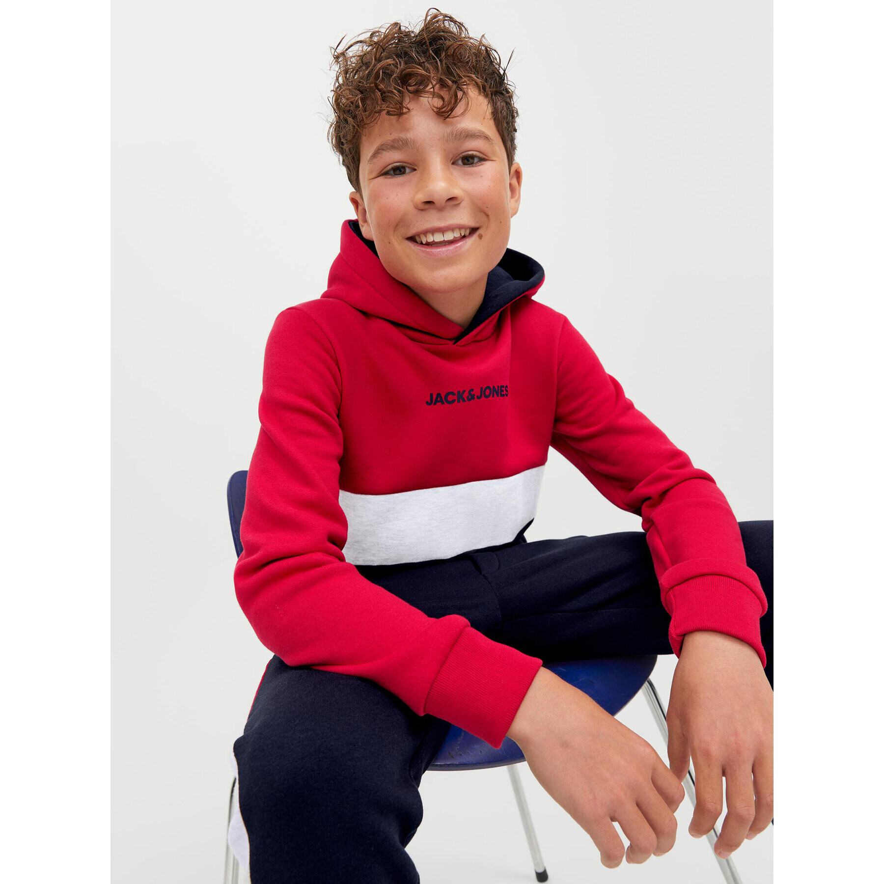 Jack&Jones Junior Bluză 12237402 Roșu Regular Fit - Pled.ro