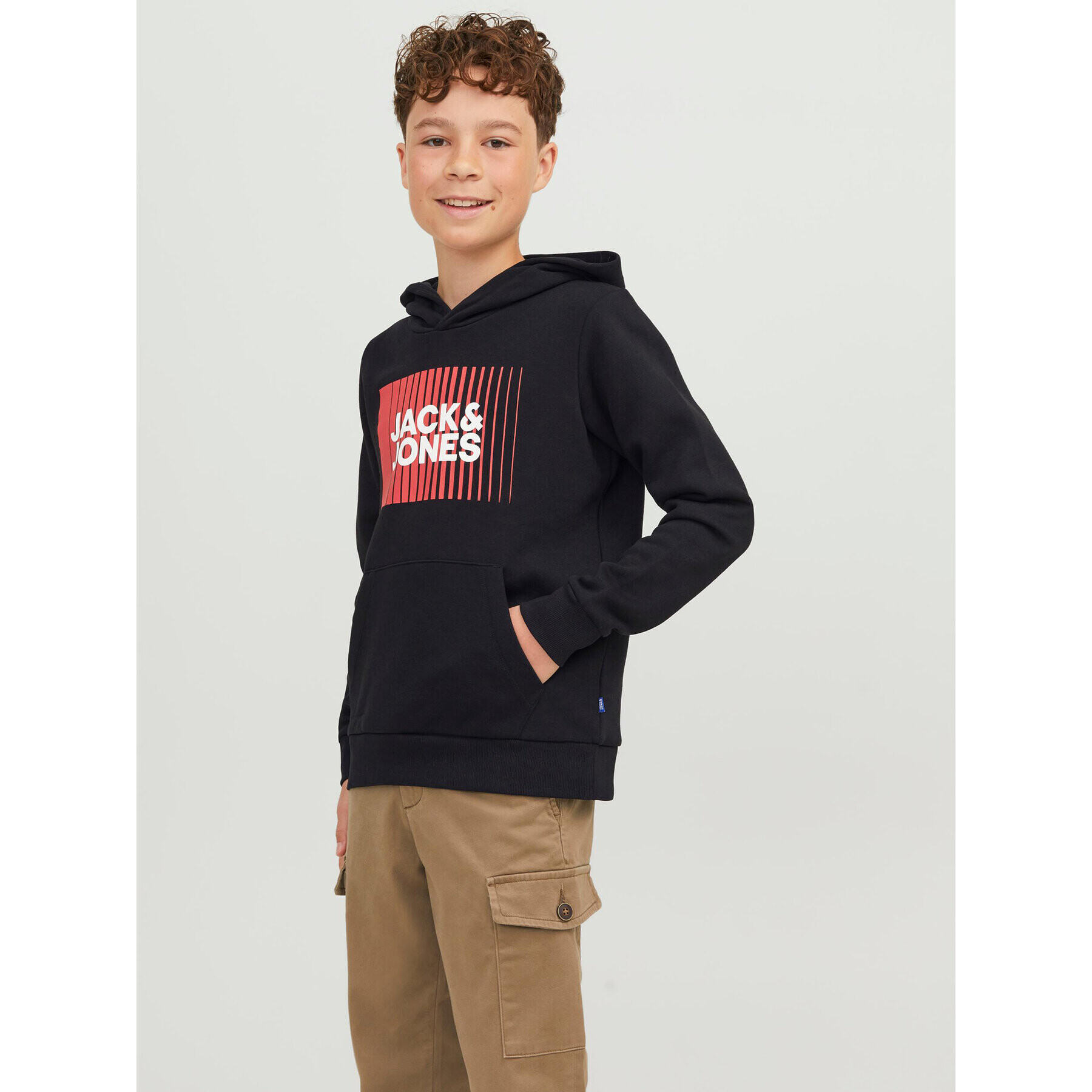 Jack&Jones Junior Bluză 12237459 Negru Regular Fit - Pled.ro