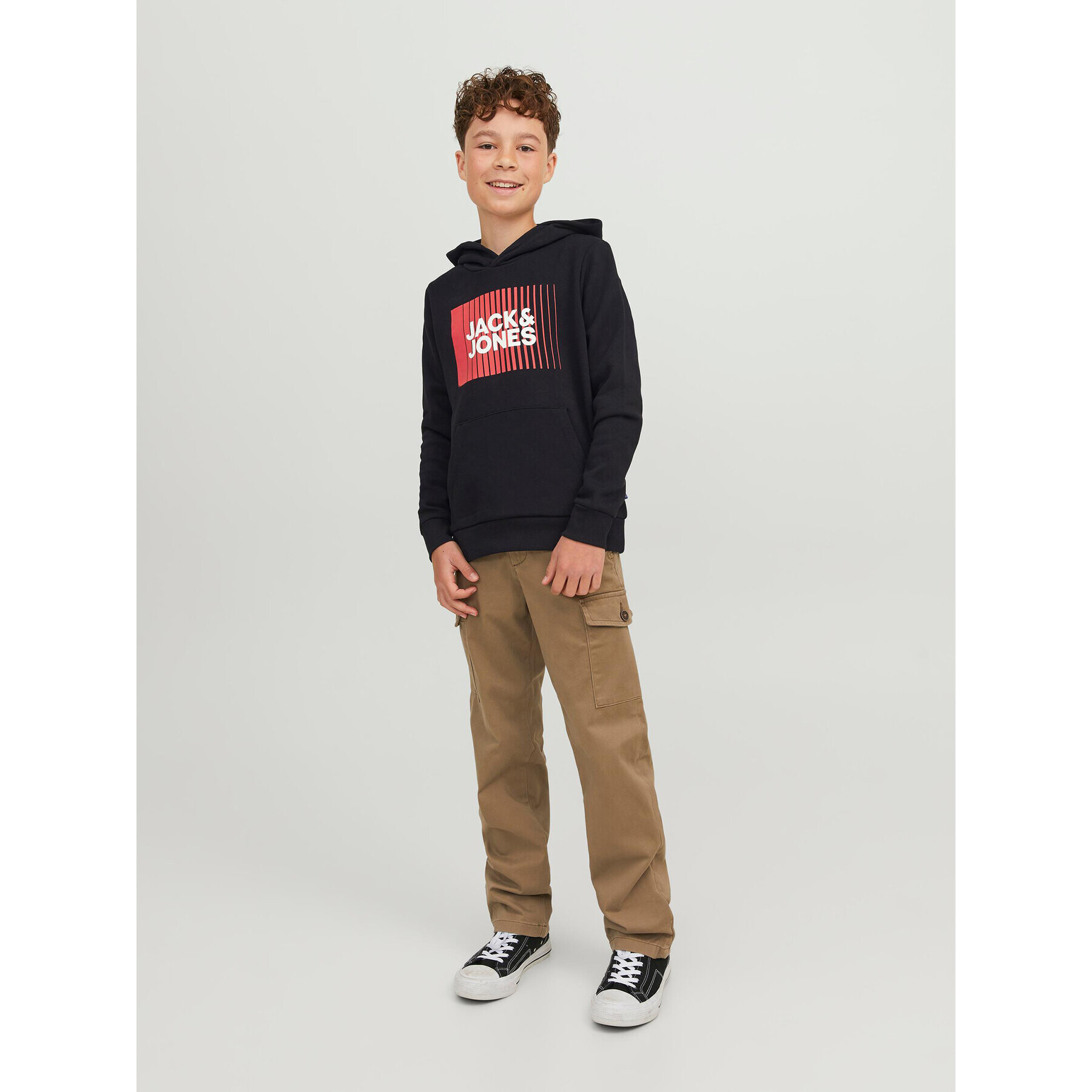 Jack&Jones Junior Bluză 12237459 Negru Regular Fit - Pled.ro