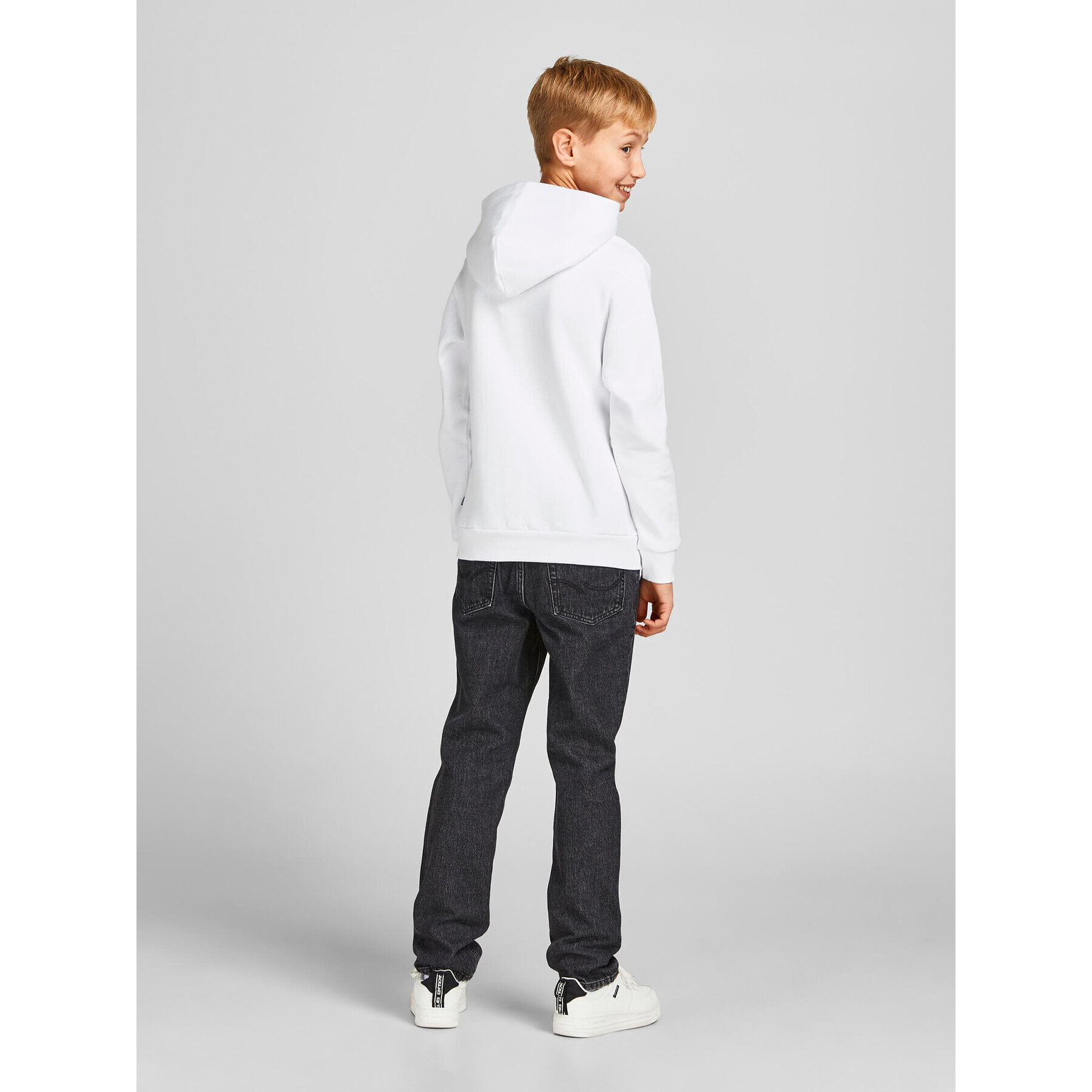 Jack&Jones Junior Bluză Corp Logo 12152841 Alb Regular Fit - Pled.ro