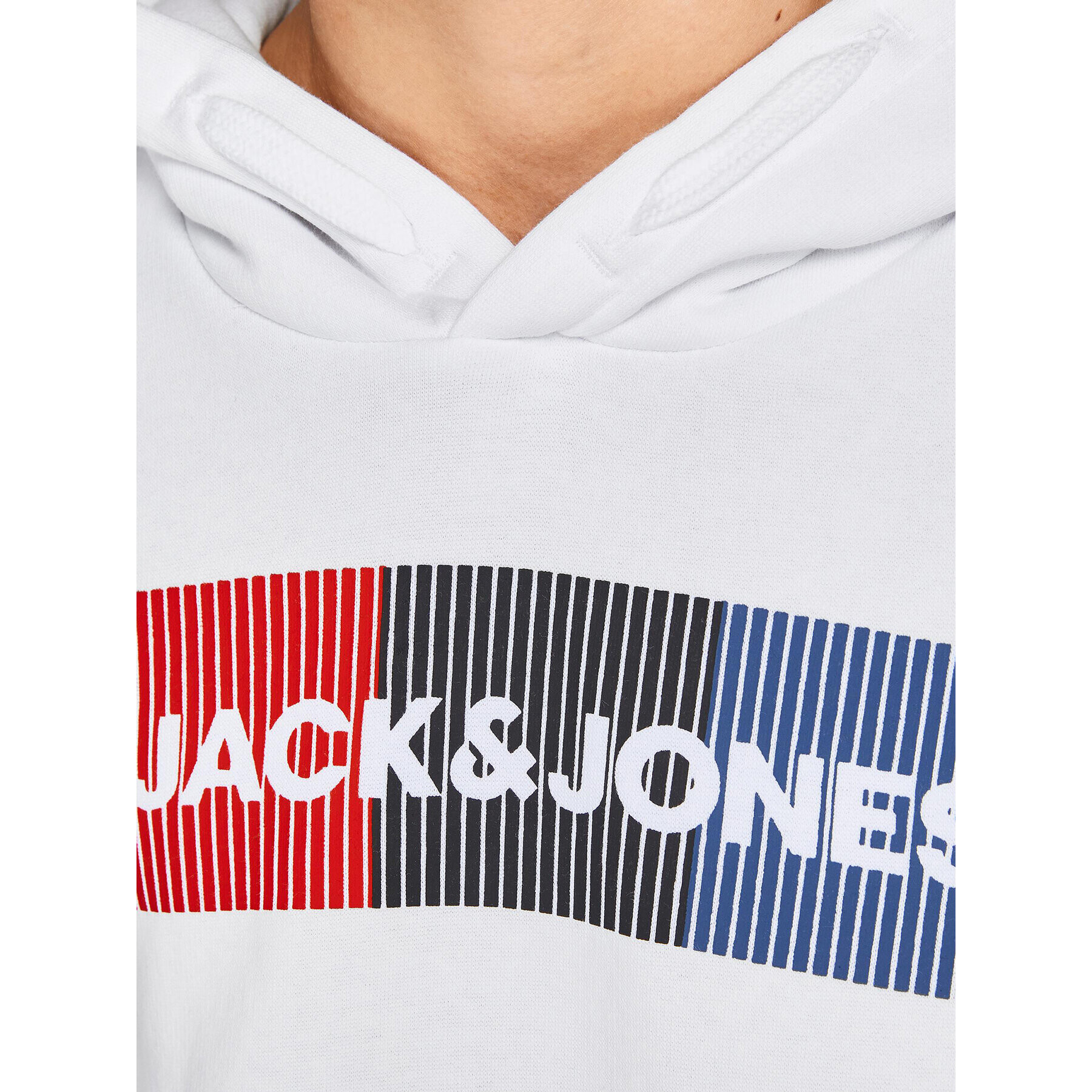 Jack&Jones Junior Bluză Corp Logo 12152841 Alb Regular Fit - Pled.ro