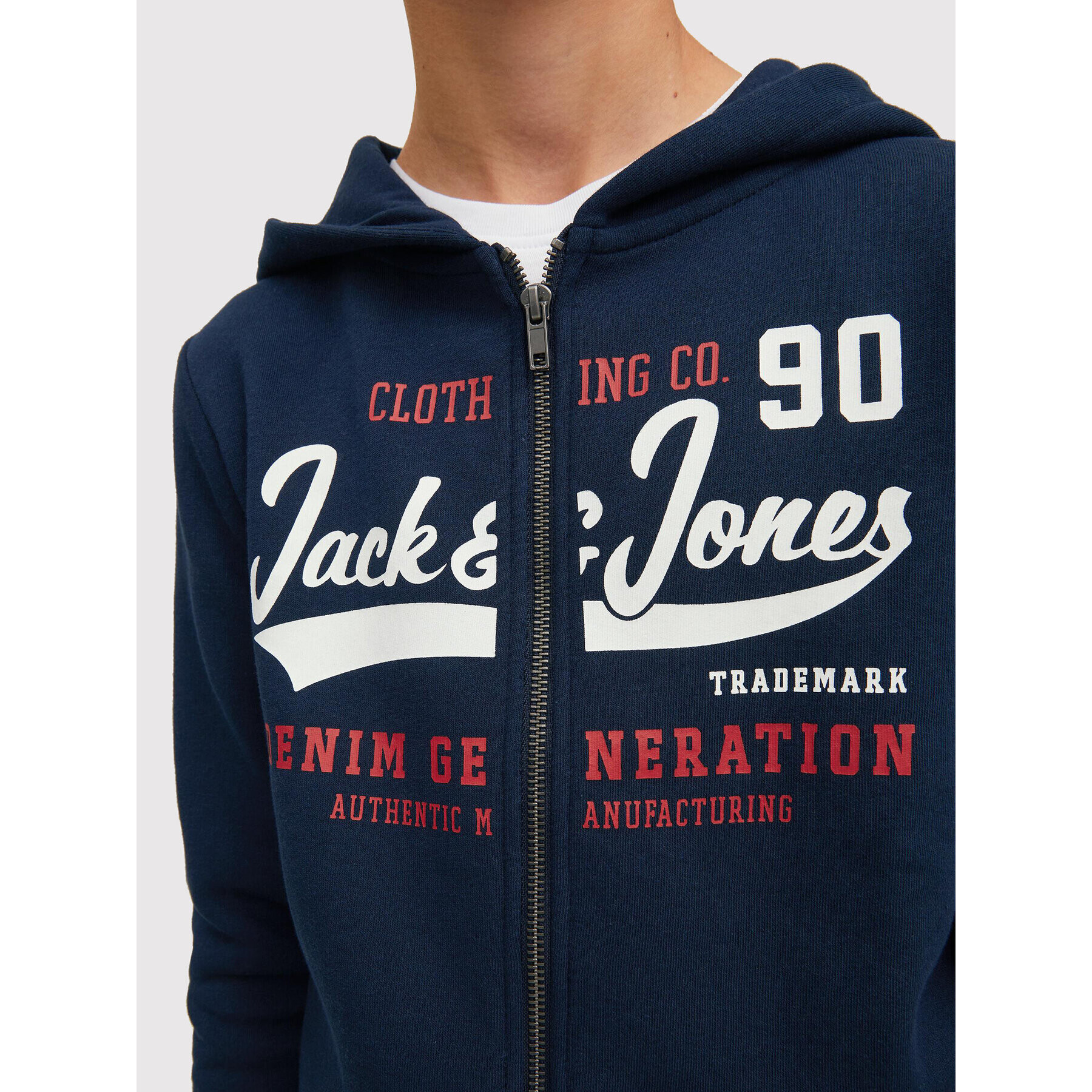 Jack&Jones Junior Bluză Logo 12218049 Bleumarin Regular Fit - Pled.ro