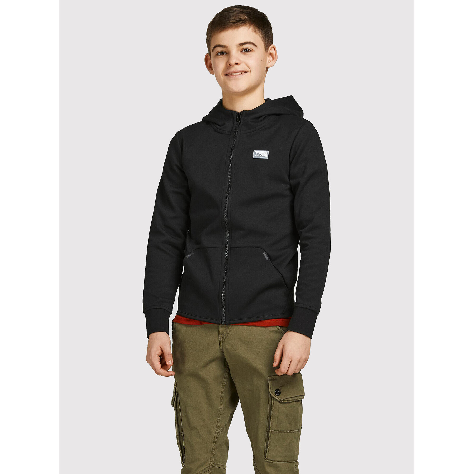 Jack&Jones Junior Bluză Coair 12192600 Negru Regular Fit - Pled.ro