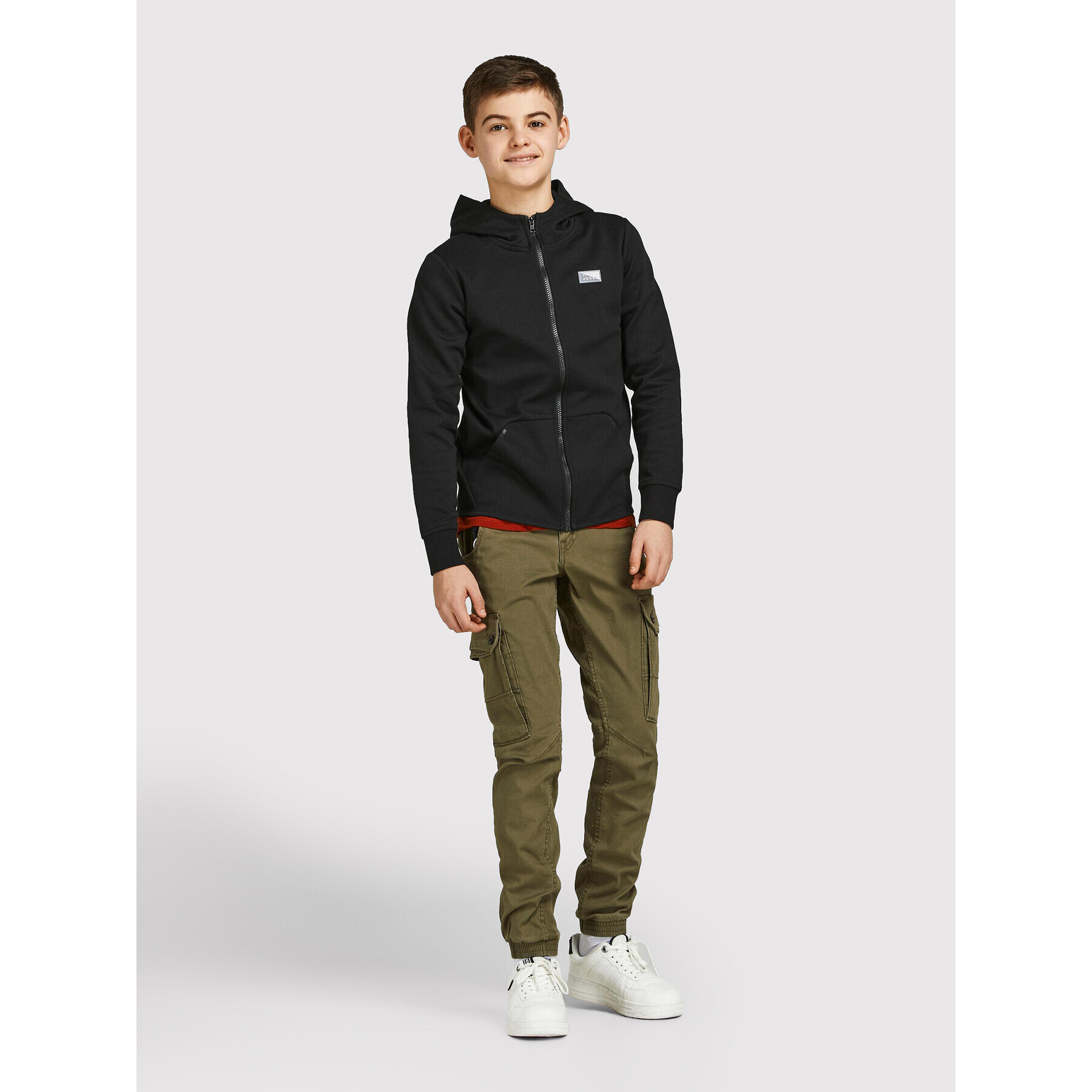 Jack&Jones Junior Bluză Coair 12192600 Negru Regular Fit - Pled.ro