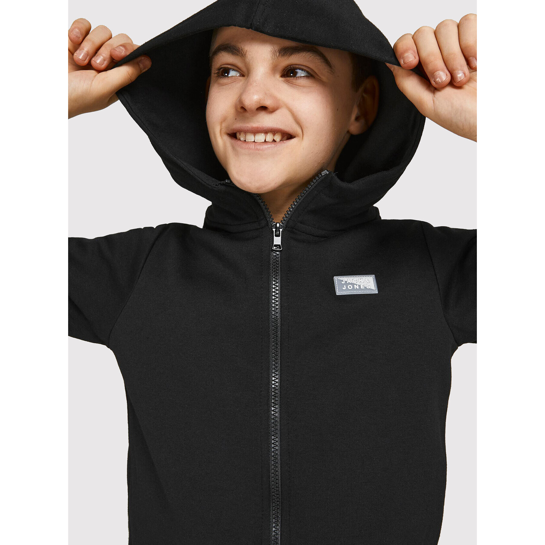 Jack&Jones Junior Bluză Coair 12192600 Negru Regular Fit - Pled.ro