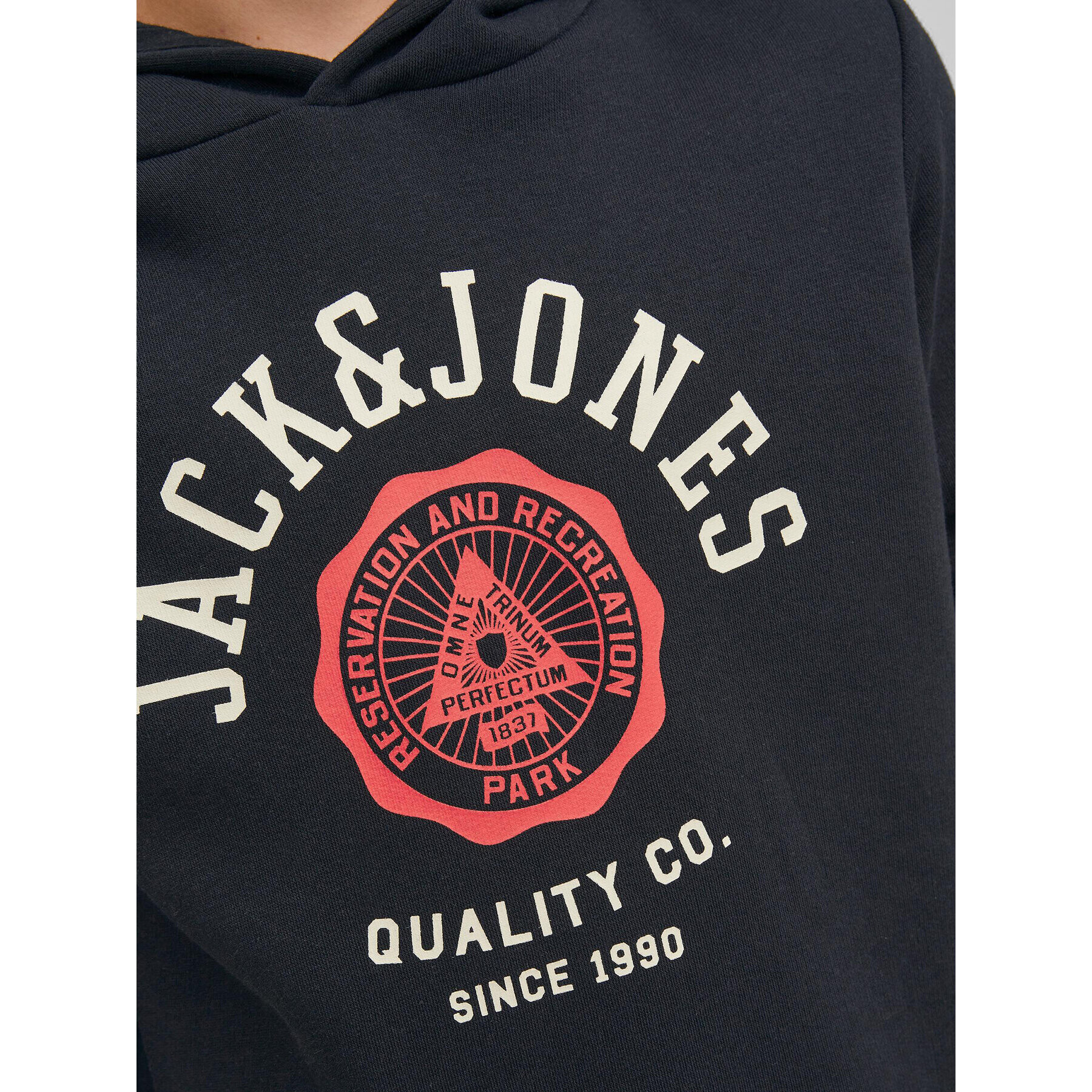 Jack&Jones Junior Bluză Logo 12212287 Negru Regular Fit - Pled.ro