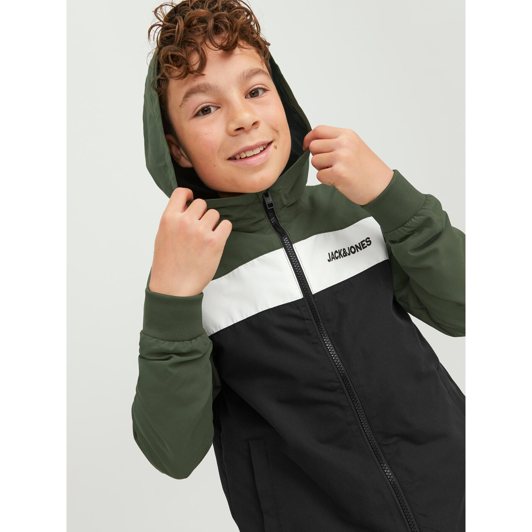 Jack&Jones Junior Geacă 12200453 Verde Regular Fit - Pled.ro