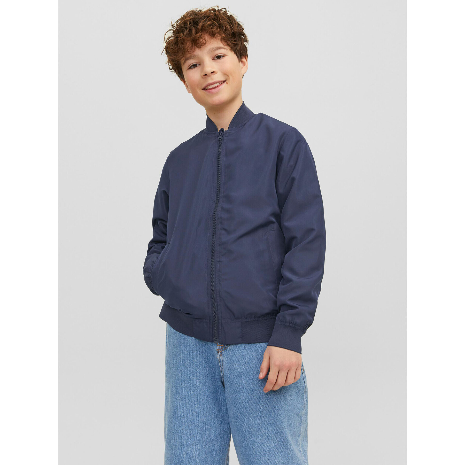 Jack&Jones Junior Geacă bomber 12235758 Bleumarin - Pled.ro