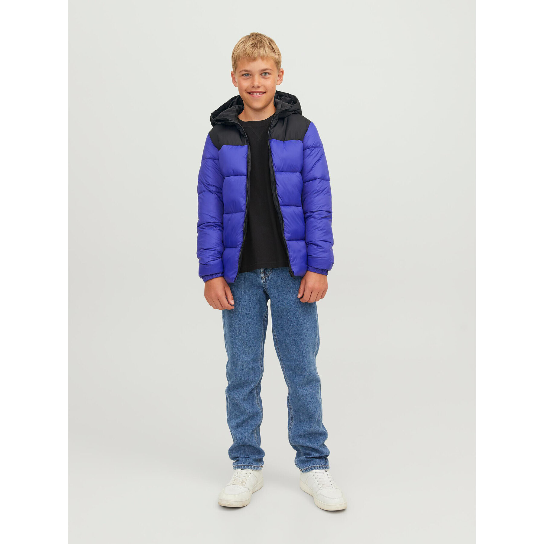 Jack&Jones Junior Geacă din puf 12236884 Albastru Regular Fit - Pled.ro