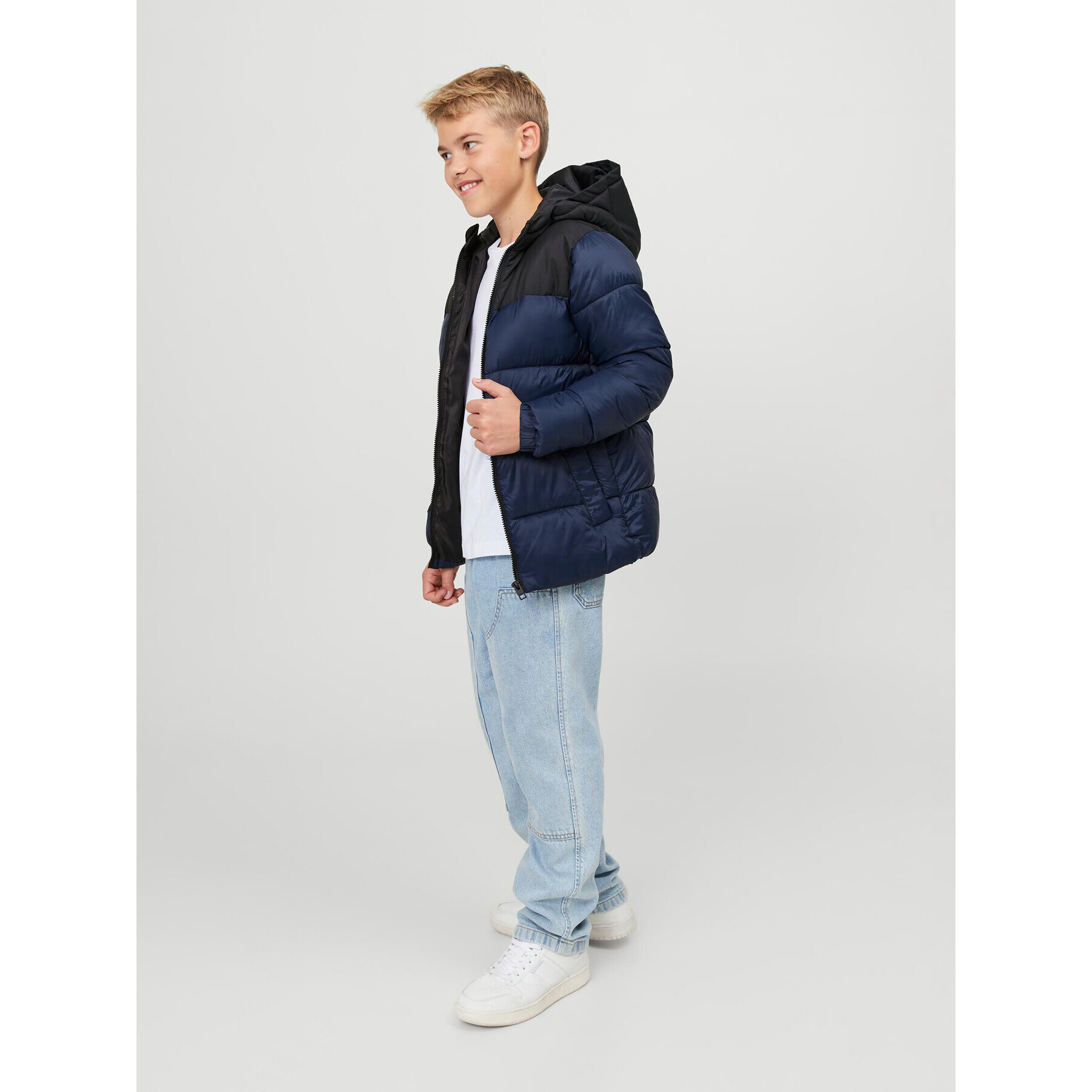 Jack&Jones Junior Geacă din puf 12236884 Bleumarin Regular Fit - Pled.ro