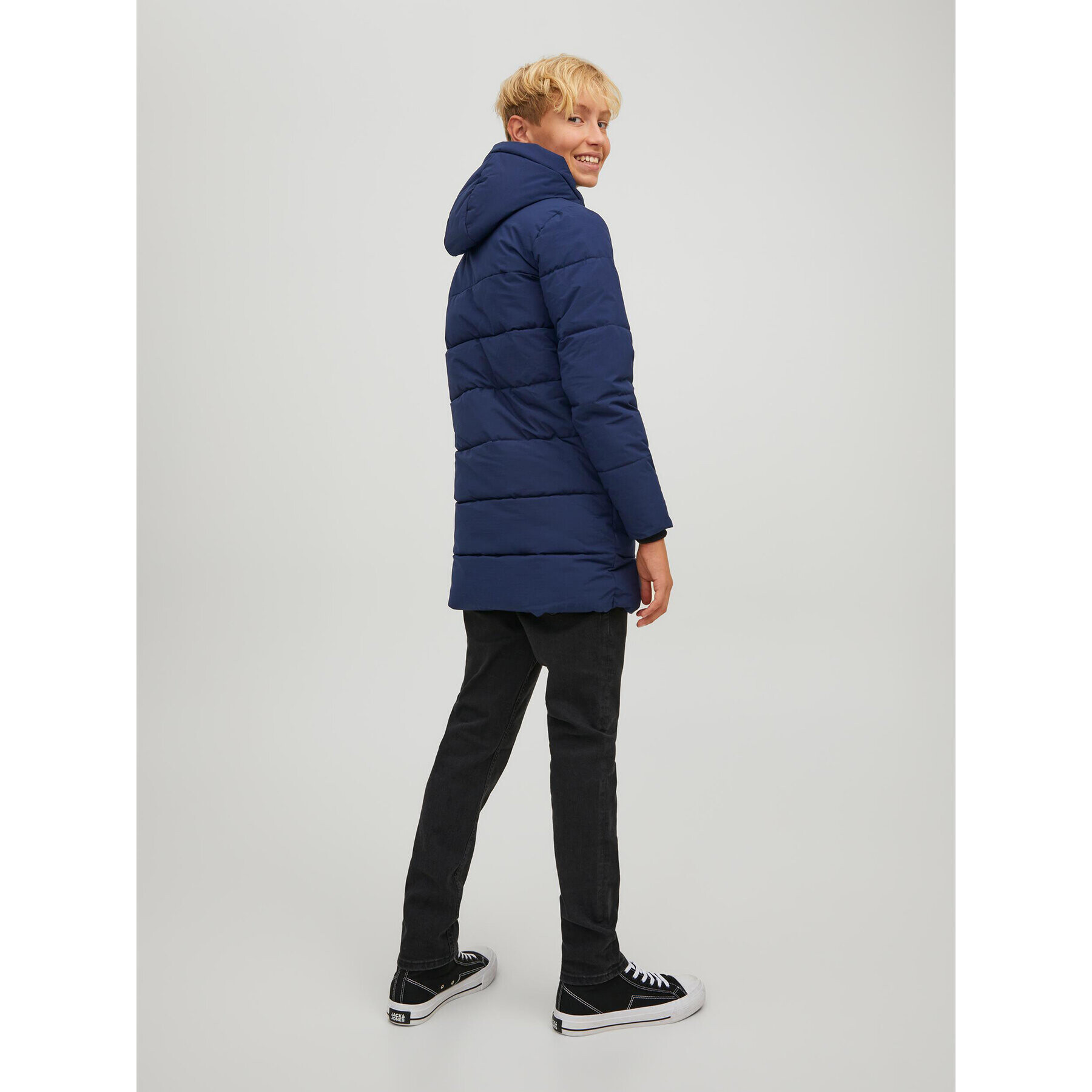 Jack&Jones Junior Geacă din puf Copenhagen 12215844 Bleumarin Regular Fit - Pled.ro