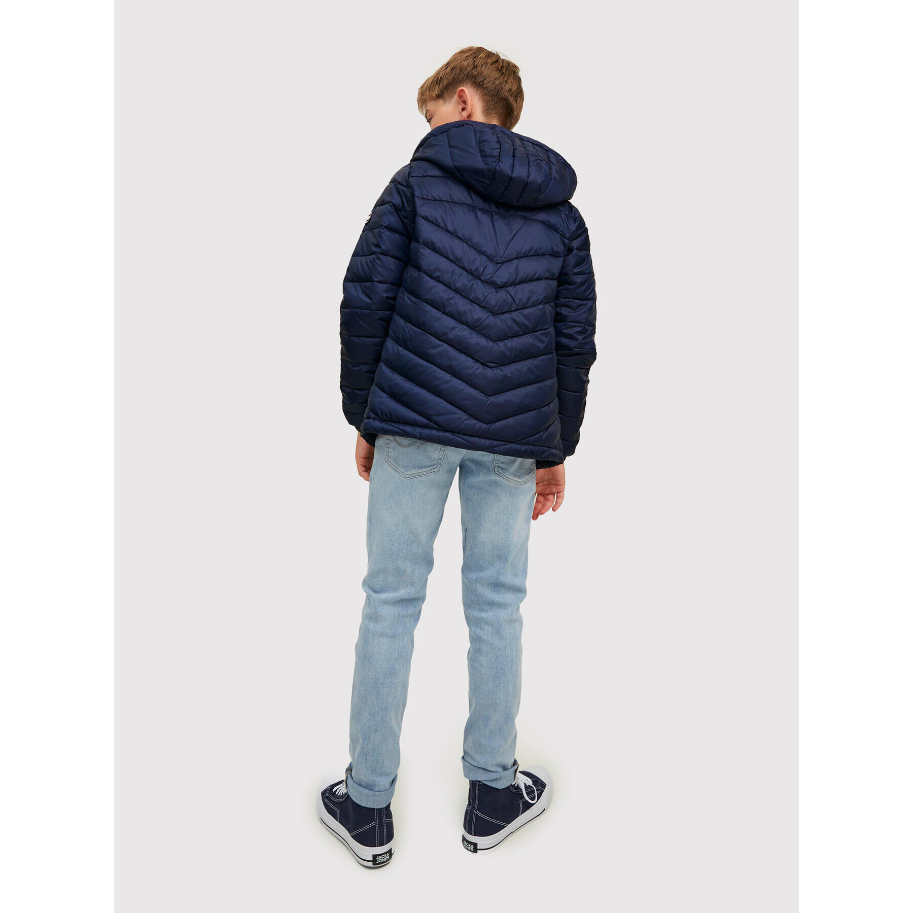 Jack&Jones Junior Geacă din puf Hero 12212568 Bleumarin Regular Fit - Pled.ro