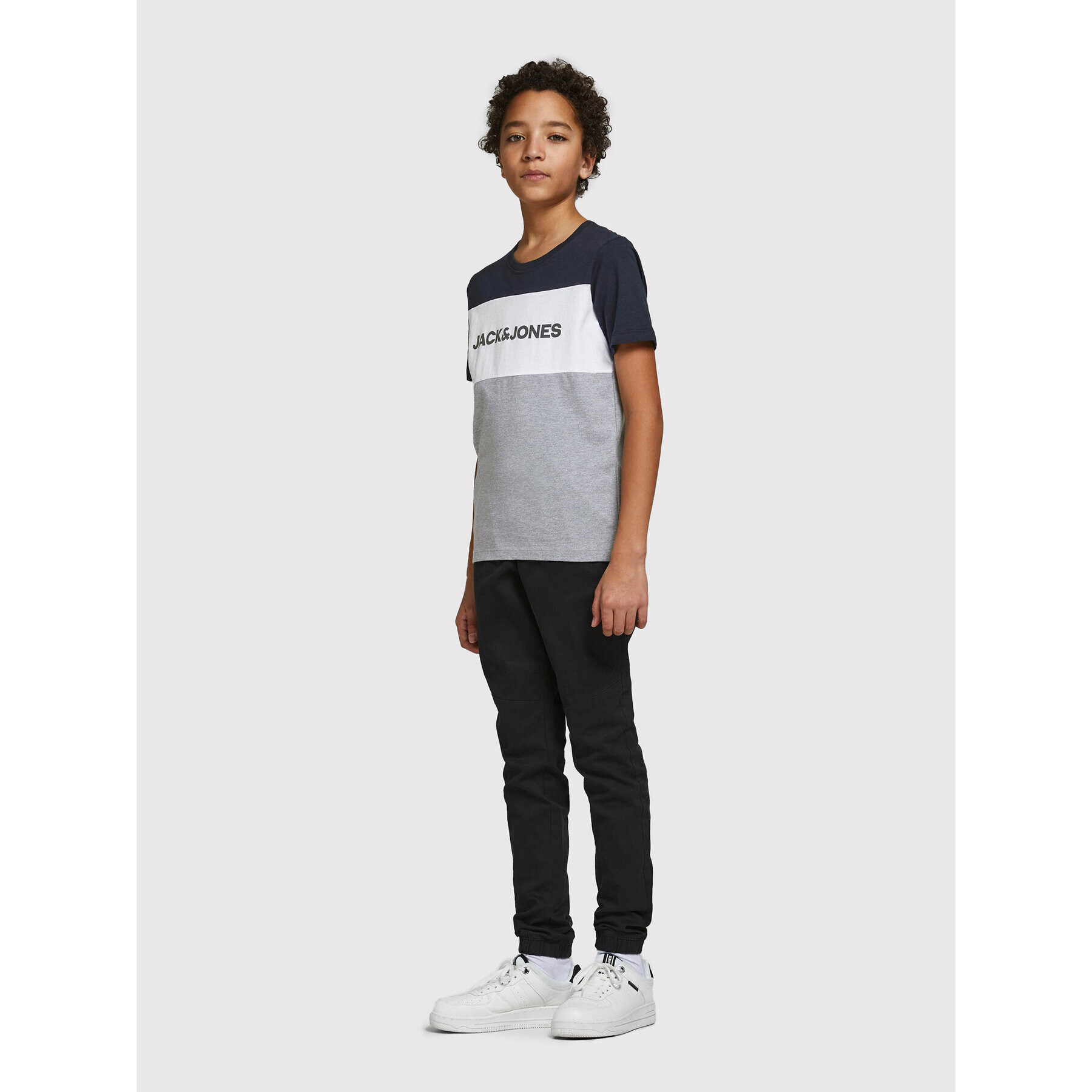 Jack&Jones Junior Jack&Jones Tricou Logo Blocking 12174282 Colorat Regular Fit - Pled.ro