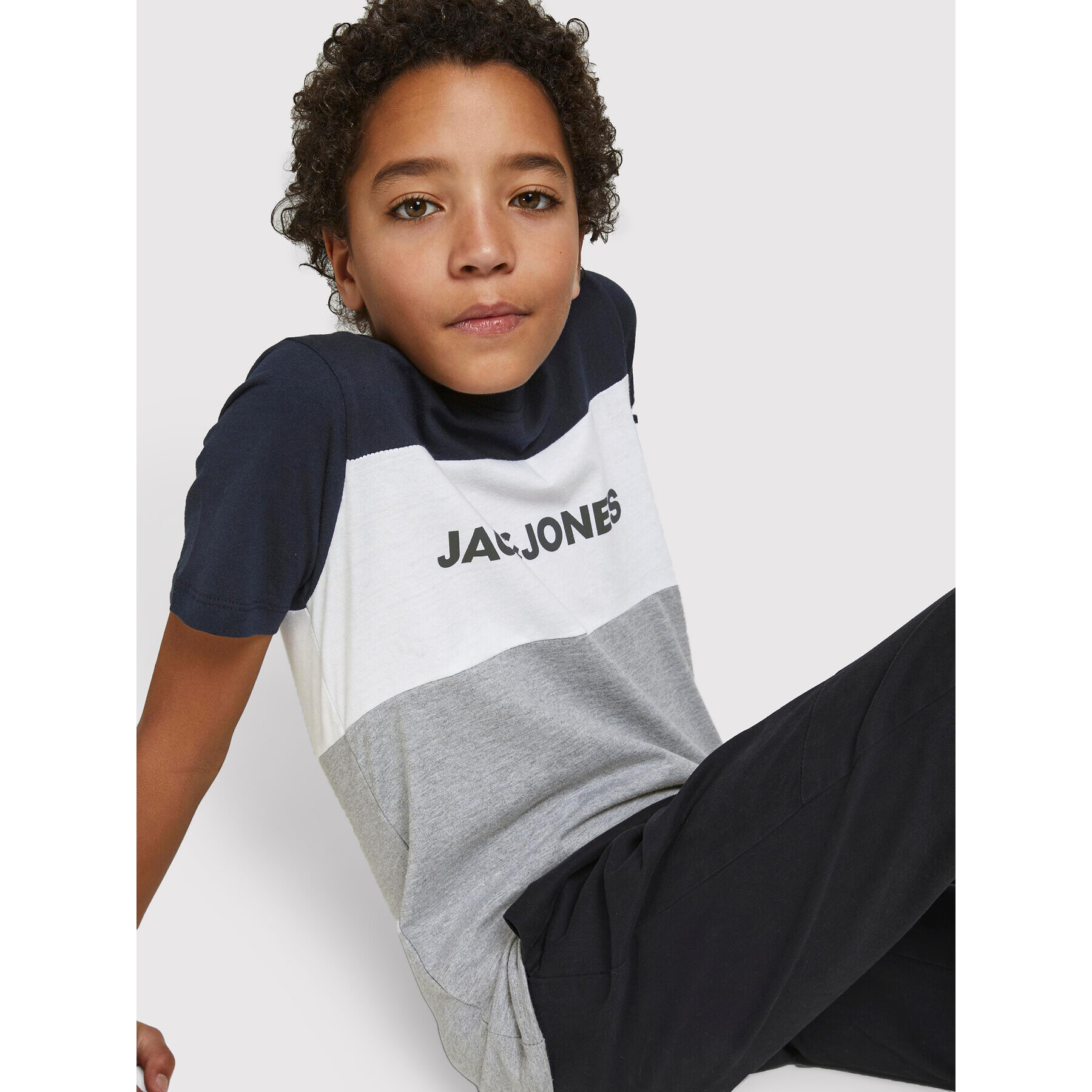 Jack&Jones Junior Jack&Jones Tricou Logo Blocking 12174282 Colorat Regular Fit - Pled.ro