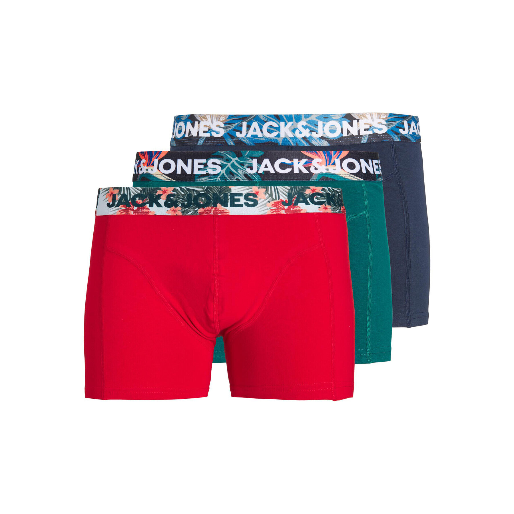 Jack&Jones Junior Set 3 perechi de boxeri 12224906 Roșu - Pled.ro