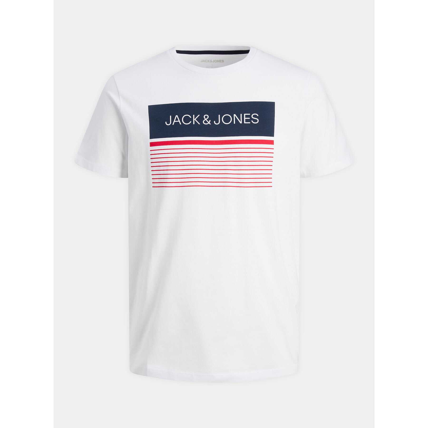 Jack&Jones Junior Tricou 12224231 Alb Regular Fit - Pled.ro