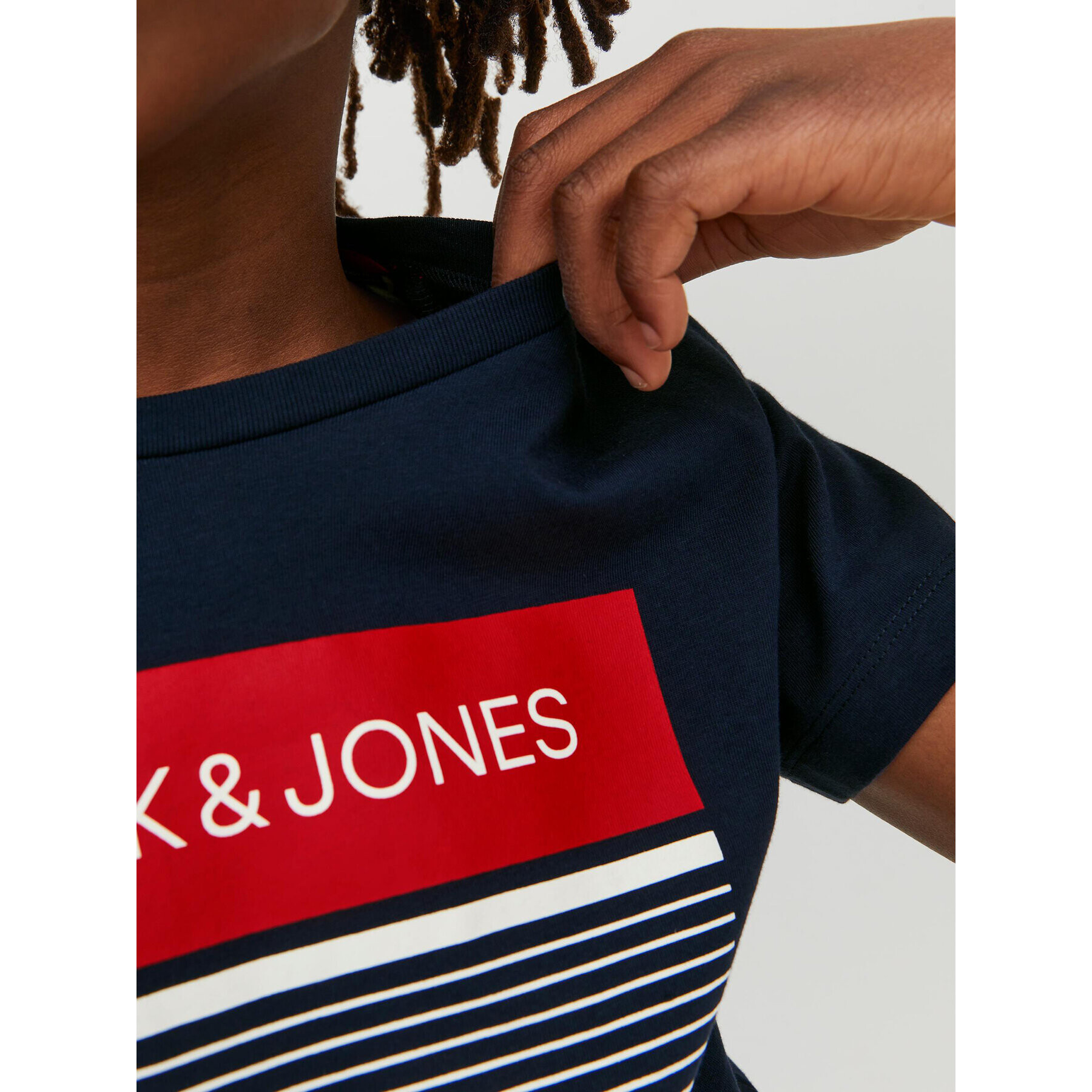 Jack&Jones Junior Tricou 12224231 Bleumarin Regular Fit - Pled.ro