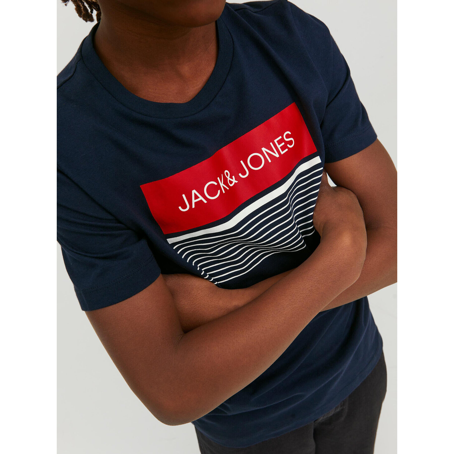 Jack&Jones Junior Tricou 12224231 Bleumarin Regular Fit - Pled.ro