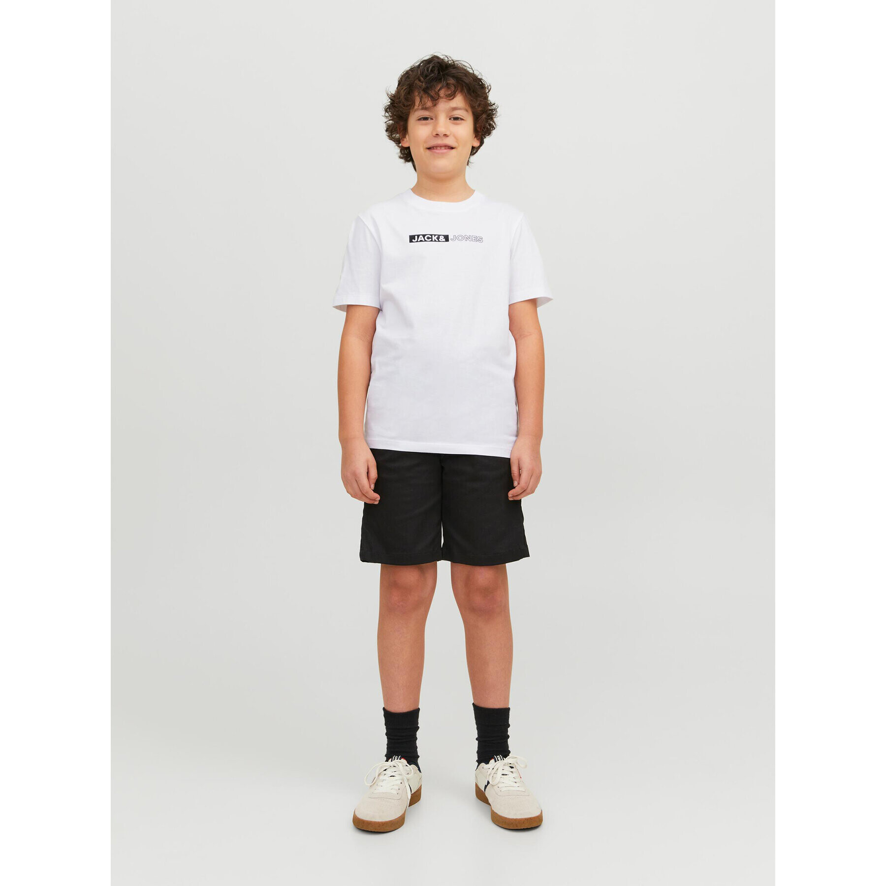 Jack&Jones Junior Tricou 12225316 Alb Regular Fit - Pled.ro