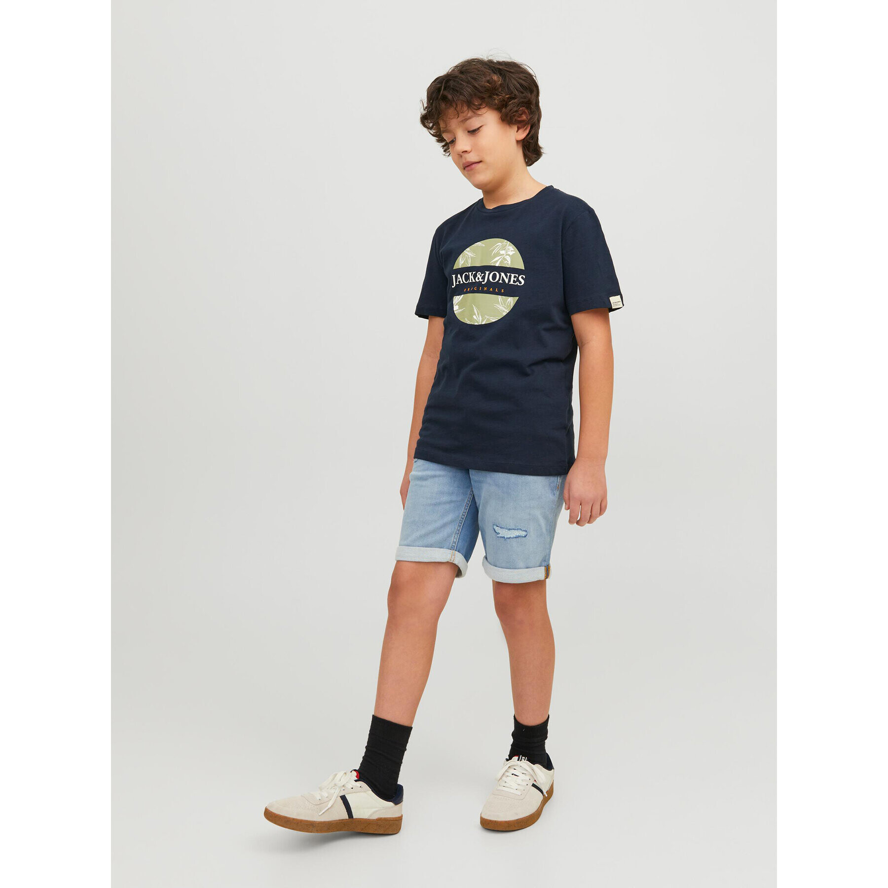 Jack&Jones Junior Tricou 12230796 Bleumarin Standard Fit - Pled.ro