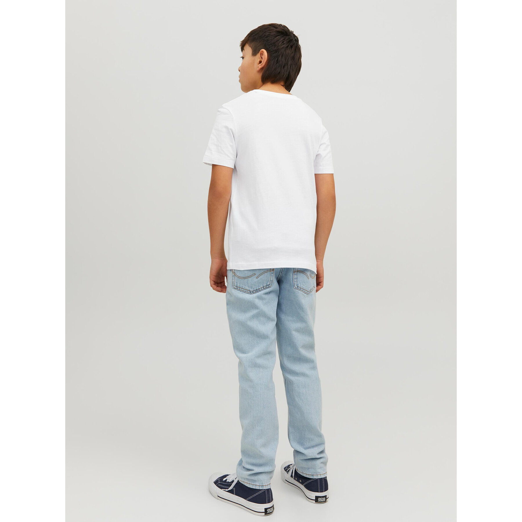 Jack&Jones Junior Tricou 12231298 Alb Regular Fit - Pled.ro