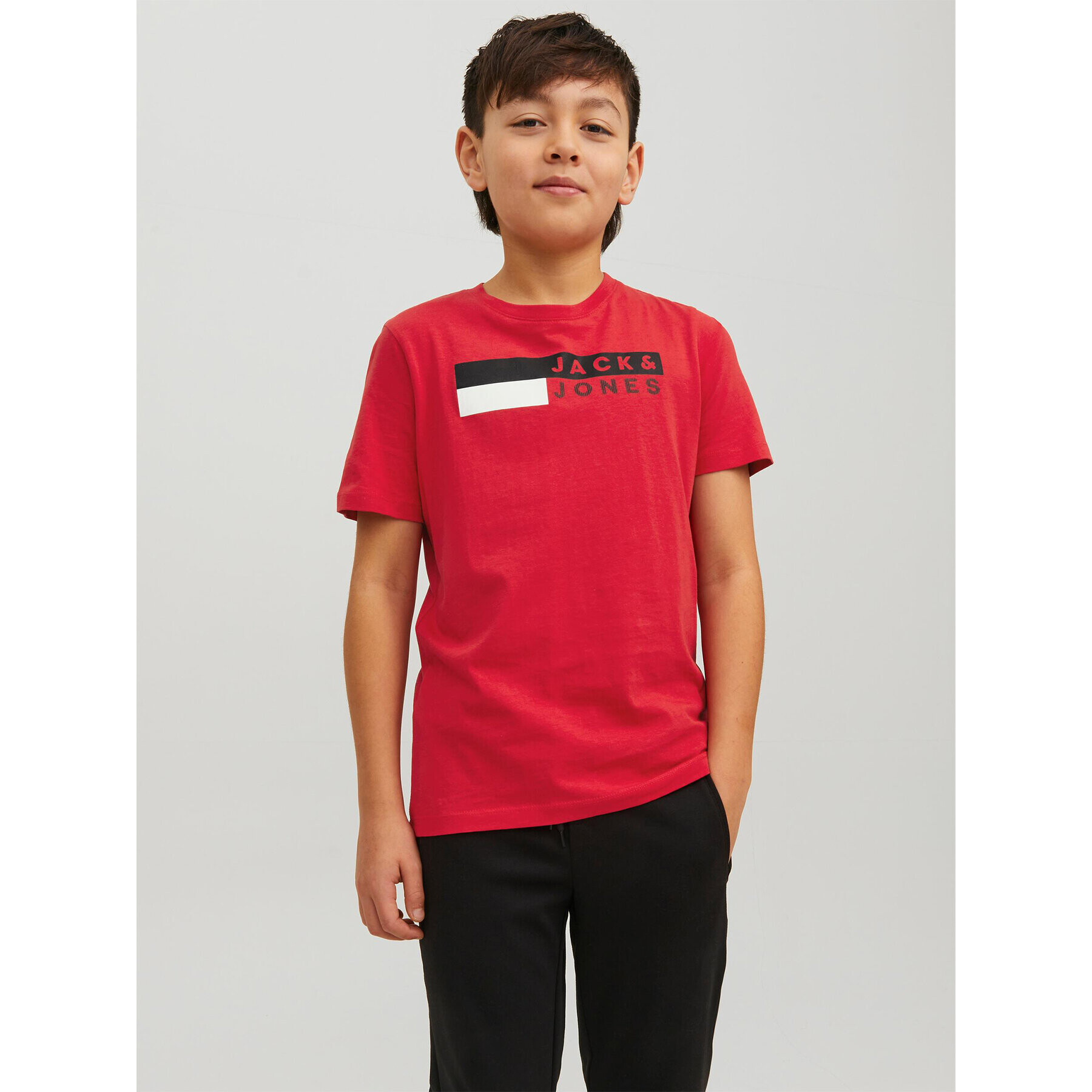 Jack&Jones Junior Tricou 12231298 Roșu Regular Fit - Pled.ro