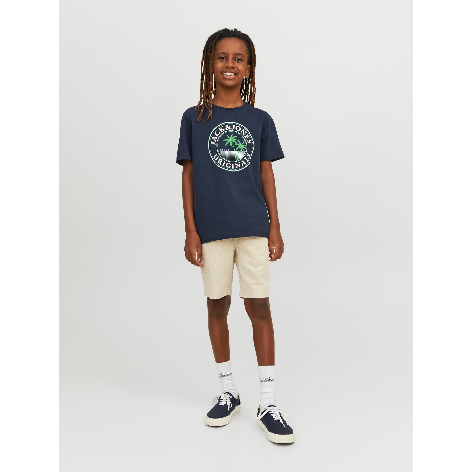 Jack&Jones Junior Tricou 12235491 Bleumarin Standard Fit - Pled.ro