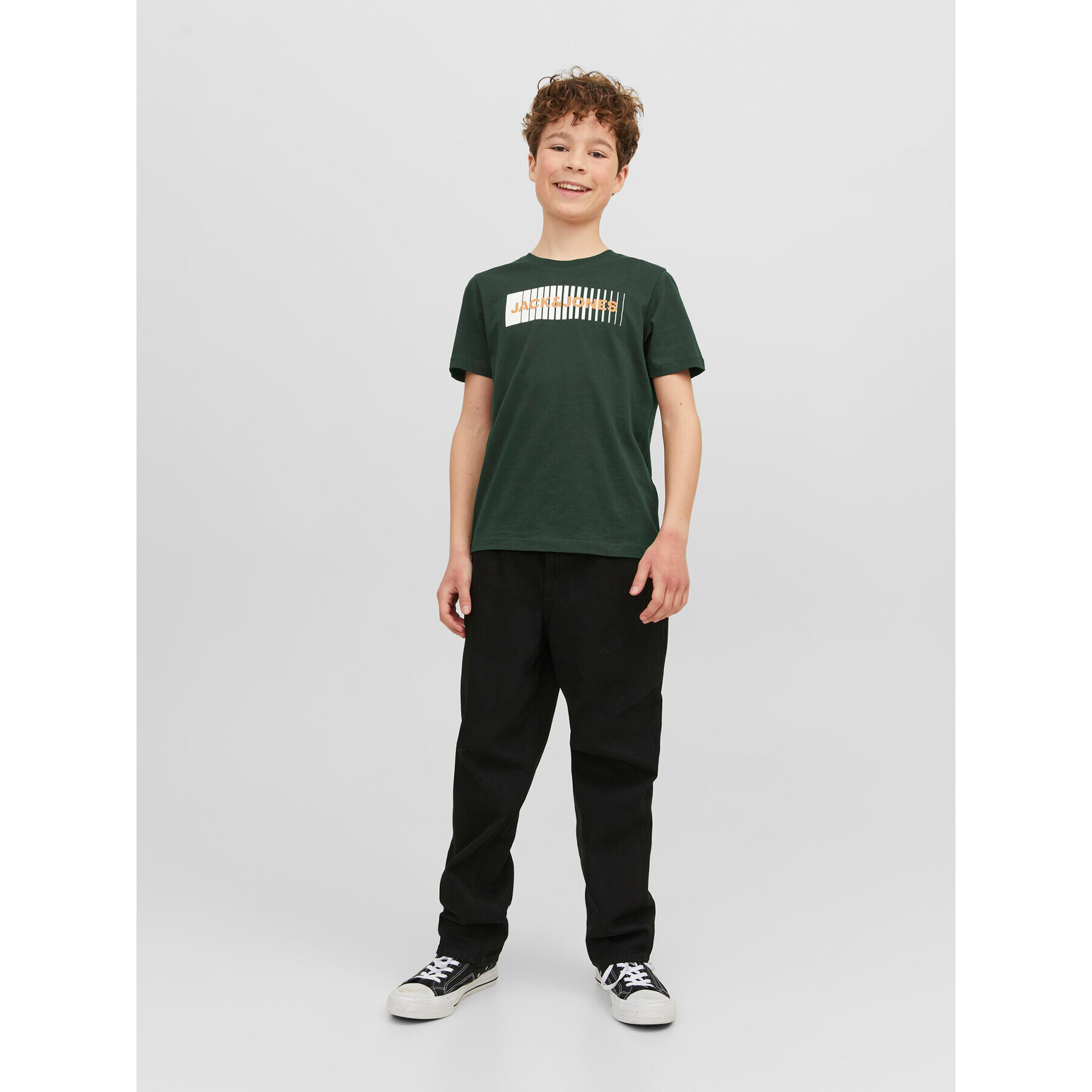 Jack&Jones Junior Tricou 12237411 Verde Regular Fit - Pled.ro