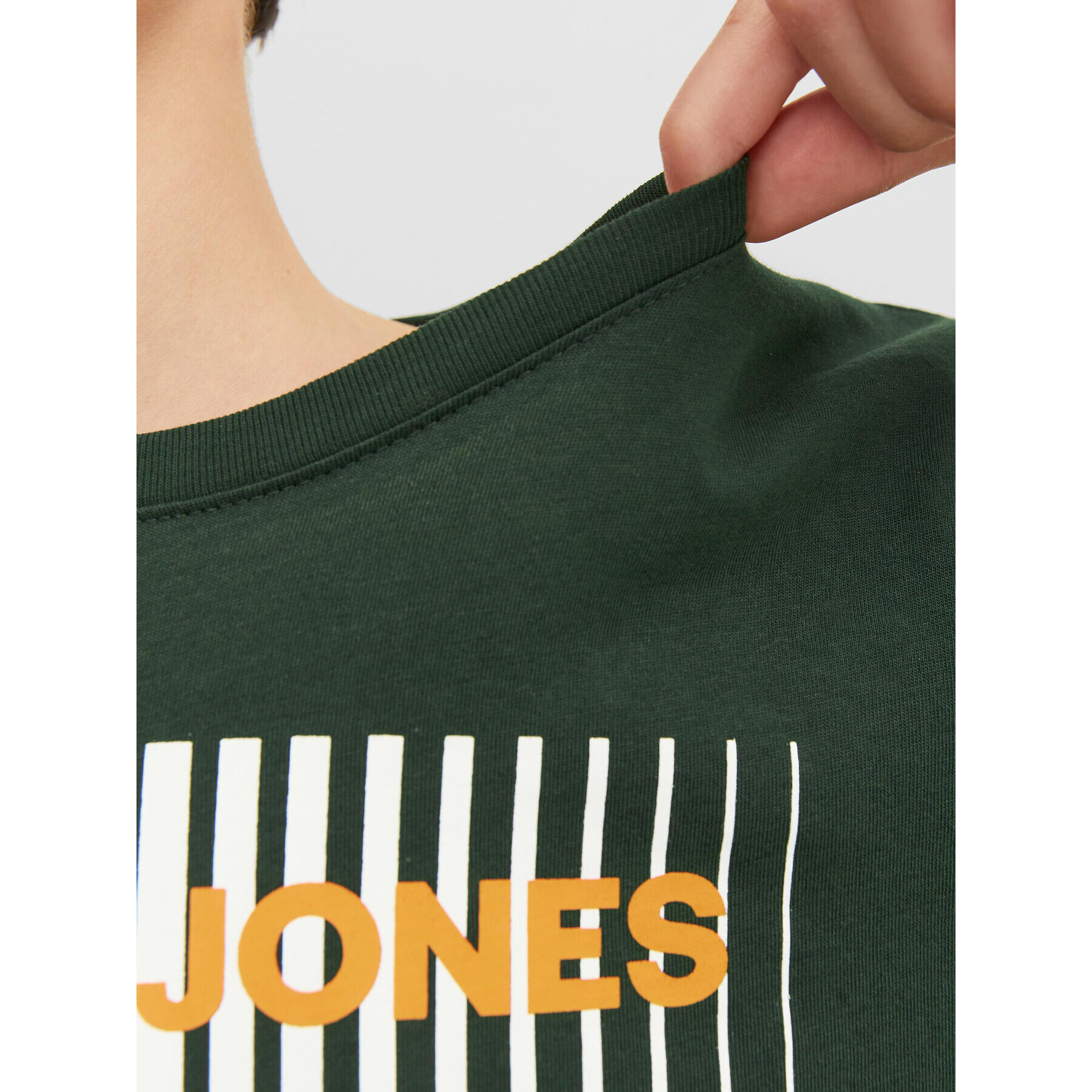 Jack&Jones Junior Tricou 12237411 Verde Regular Fit - Pled.ro