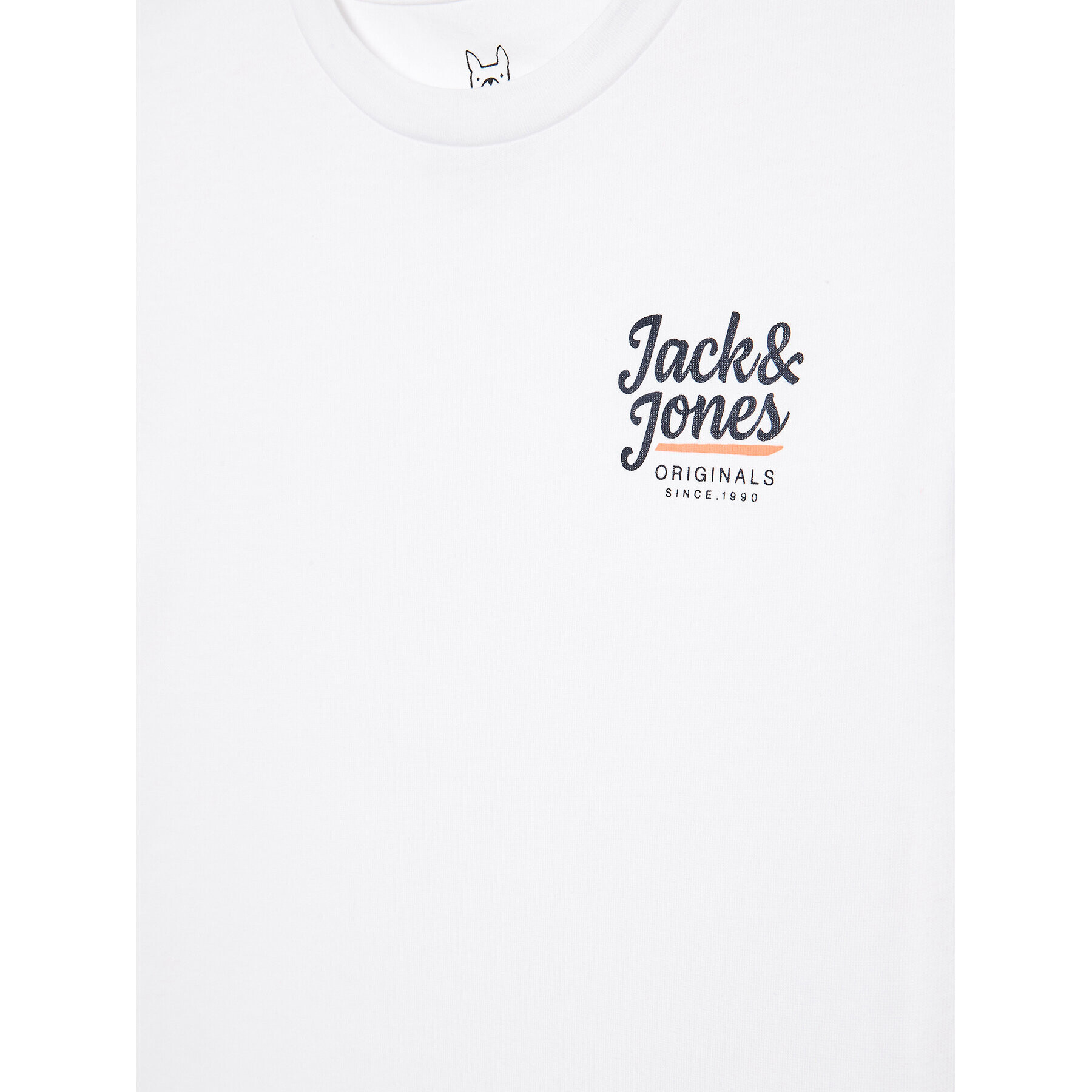 Jack&Jones Junior Tricou 12239432 Alb Standard Fit - Pled.ro