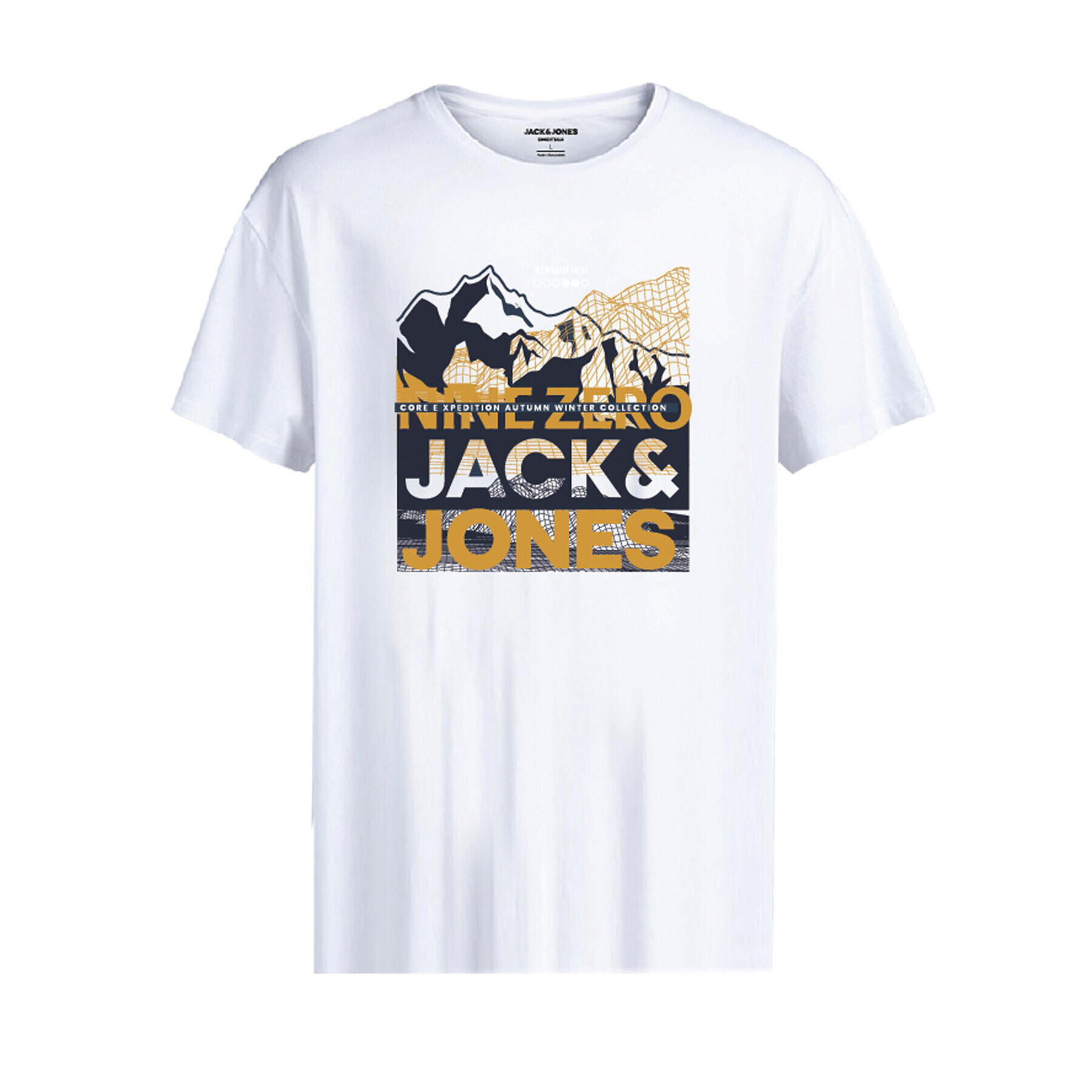 Jack&Jones Junior Tricou Booster 12226498 Alb Regular Fit - Pled.ro