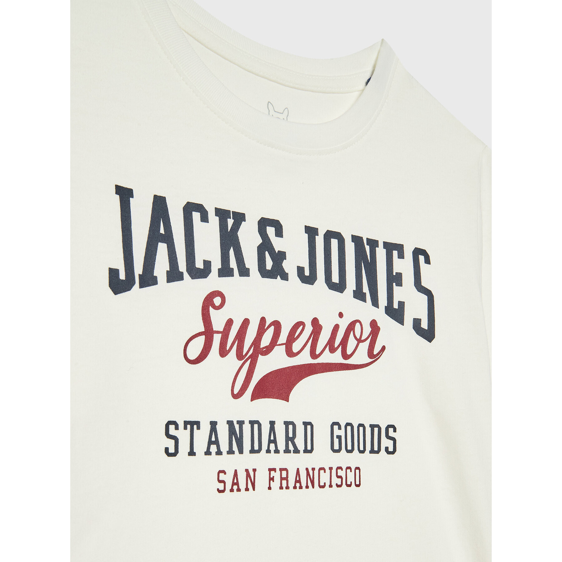 Jack&Jones Junior Tricou Logo 12213081 Alb Regular Fit - Pled.ro