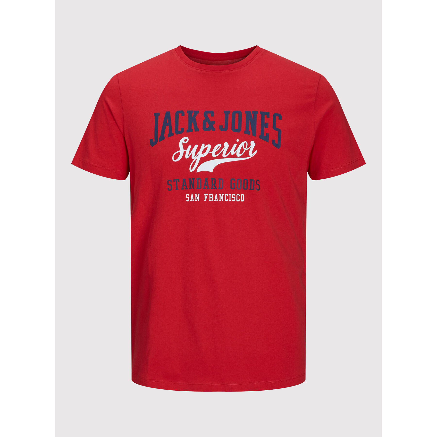 Jack&Jones Junior Tricou Logo 12213081 Roșu Regular Fit - Pled.ro