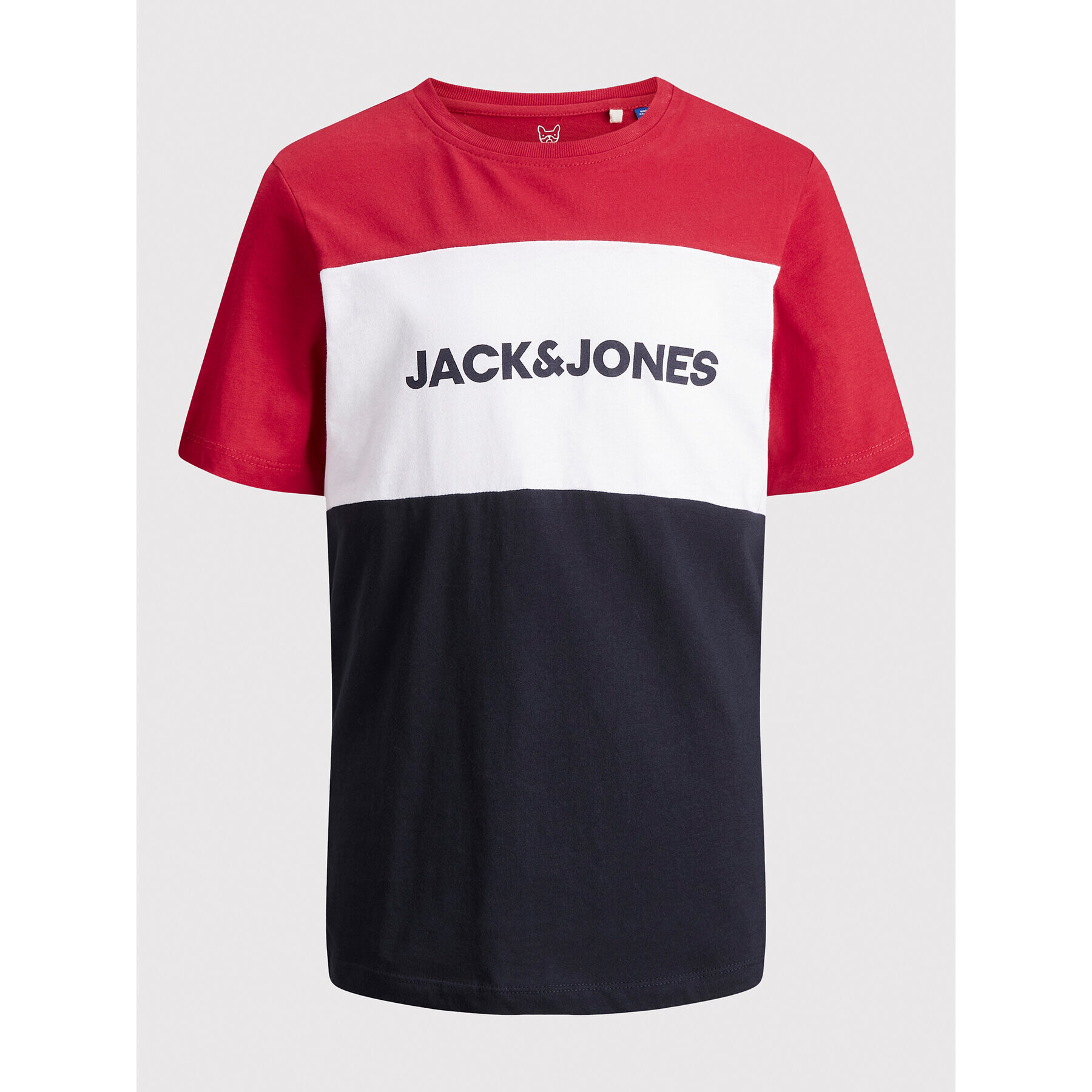 Jack&Jones Junior Tricou Logo Blocking 12174282 Colorat Regular Fit - Pled.ro