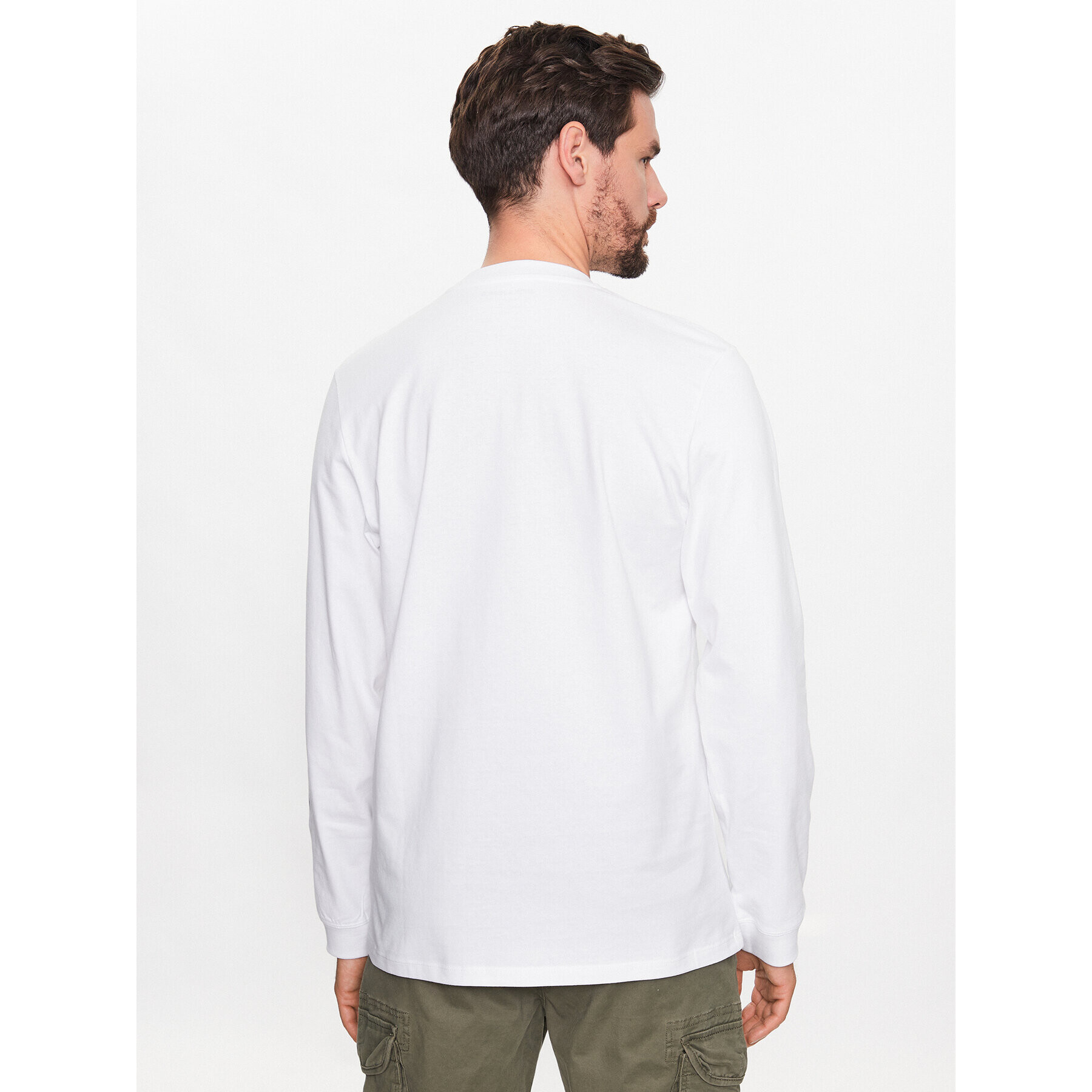 Jack&Jones Longsleeve Studio 12227722 Alb Regular Fit - Pled.ro